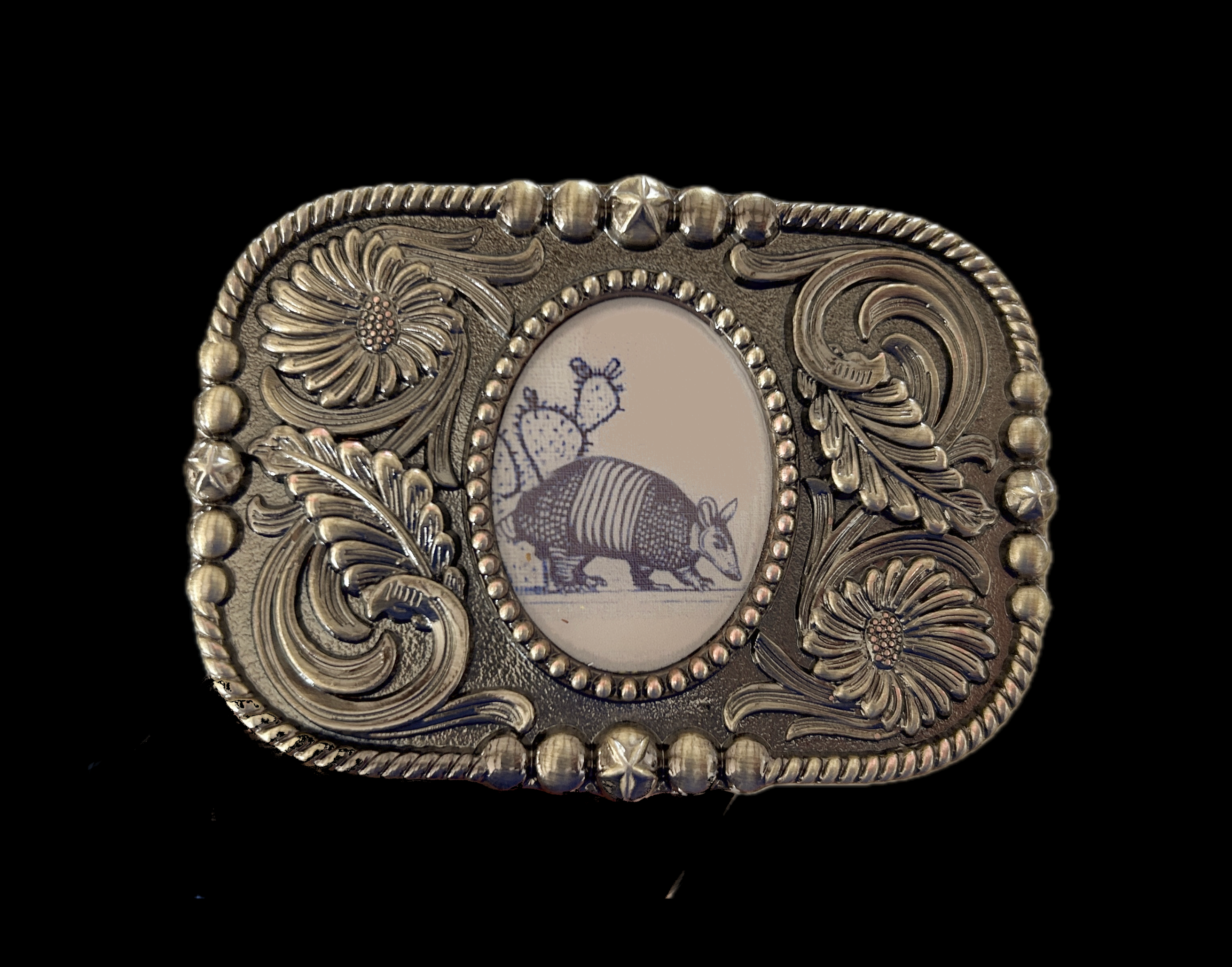 Country Armadillo Belt Buckle