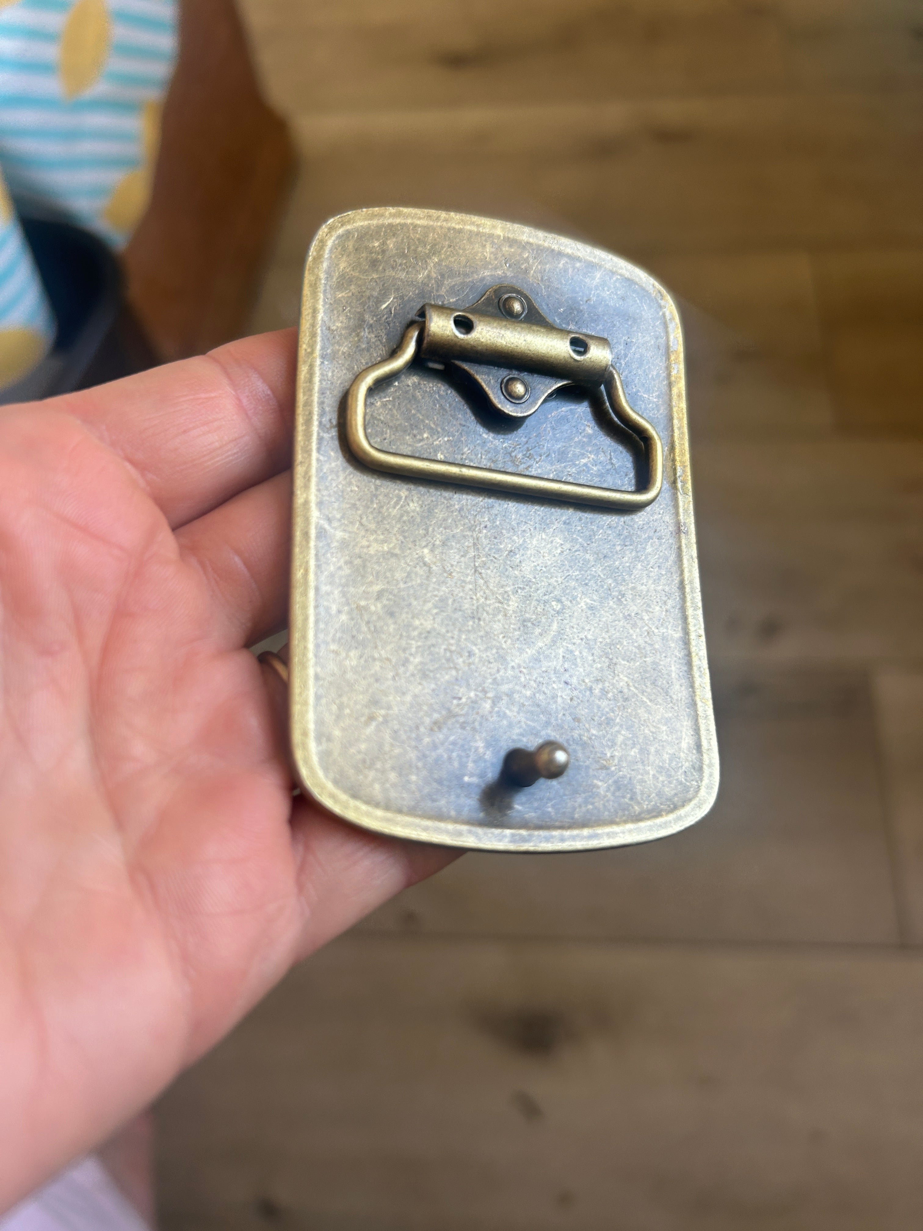 Harmonica Frog Belt Buckle
