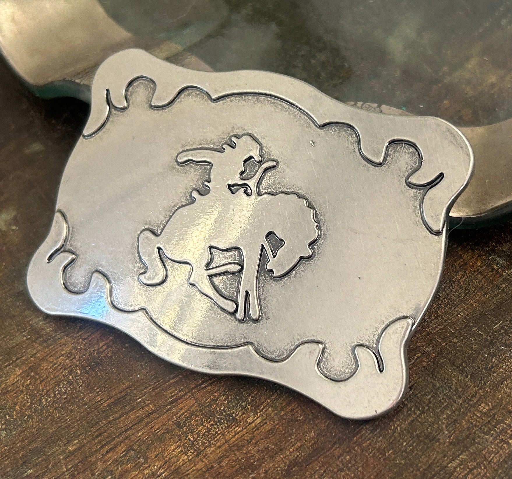 Silver Rodeo Belt Buckle