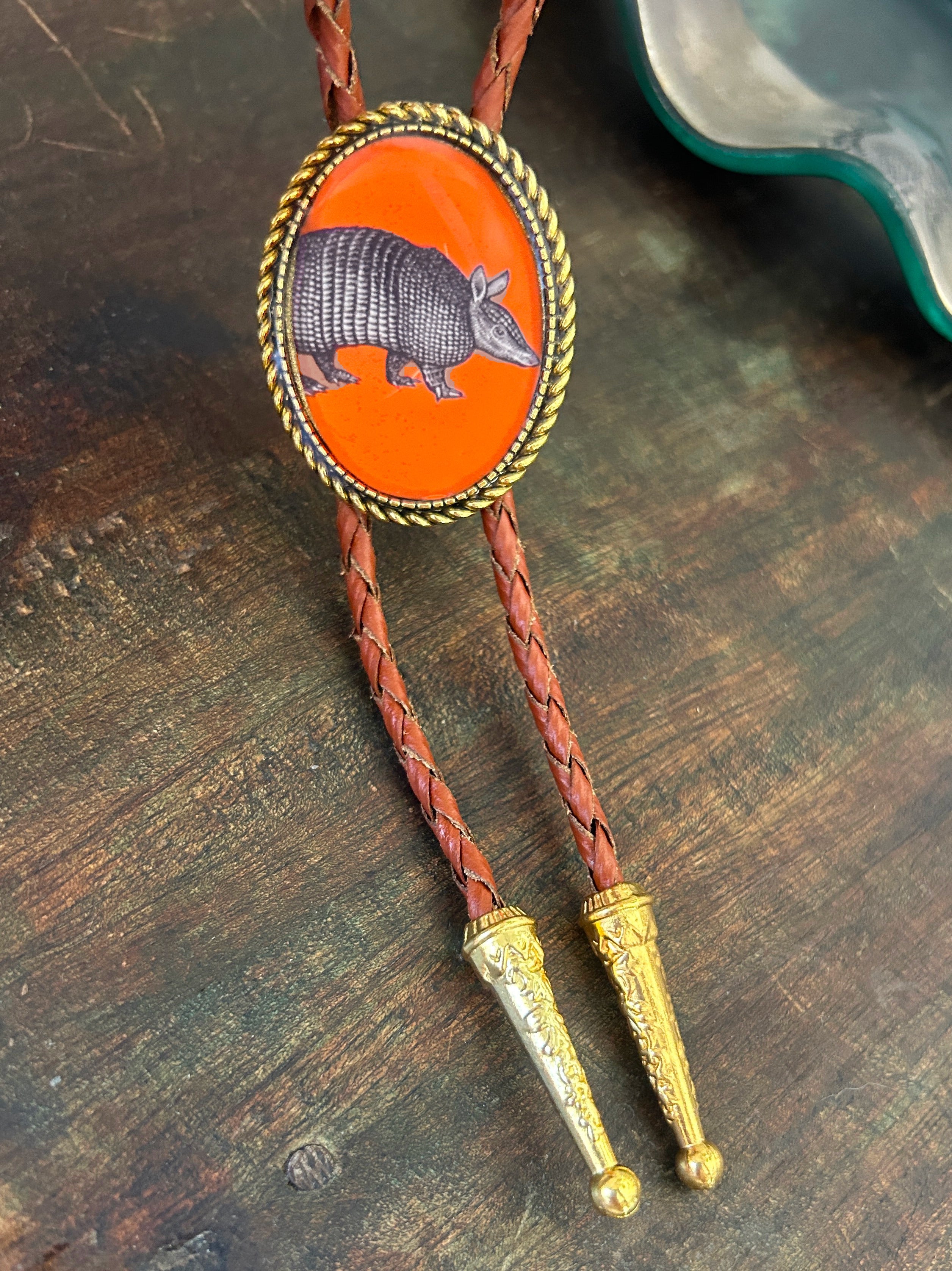 Armadillo Bolo Tie