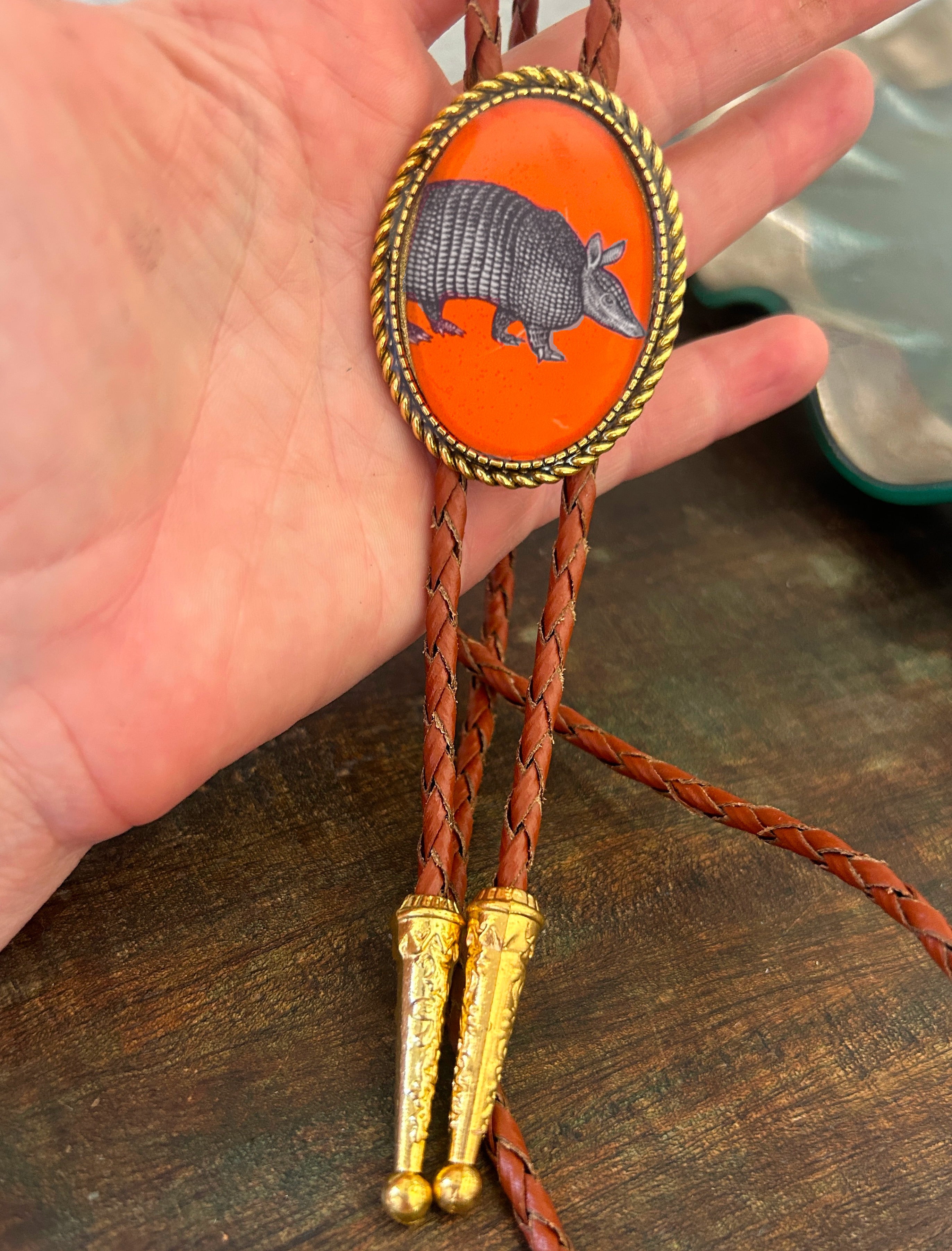 Armadillo Bolo Tie