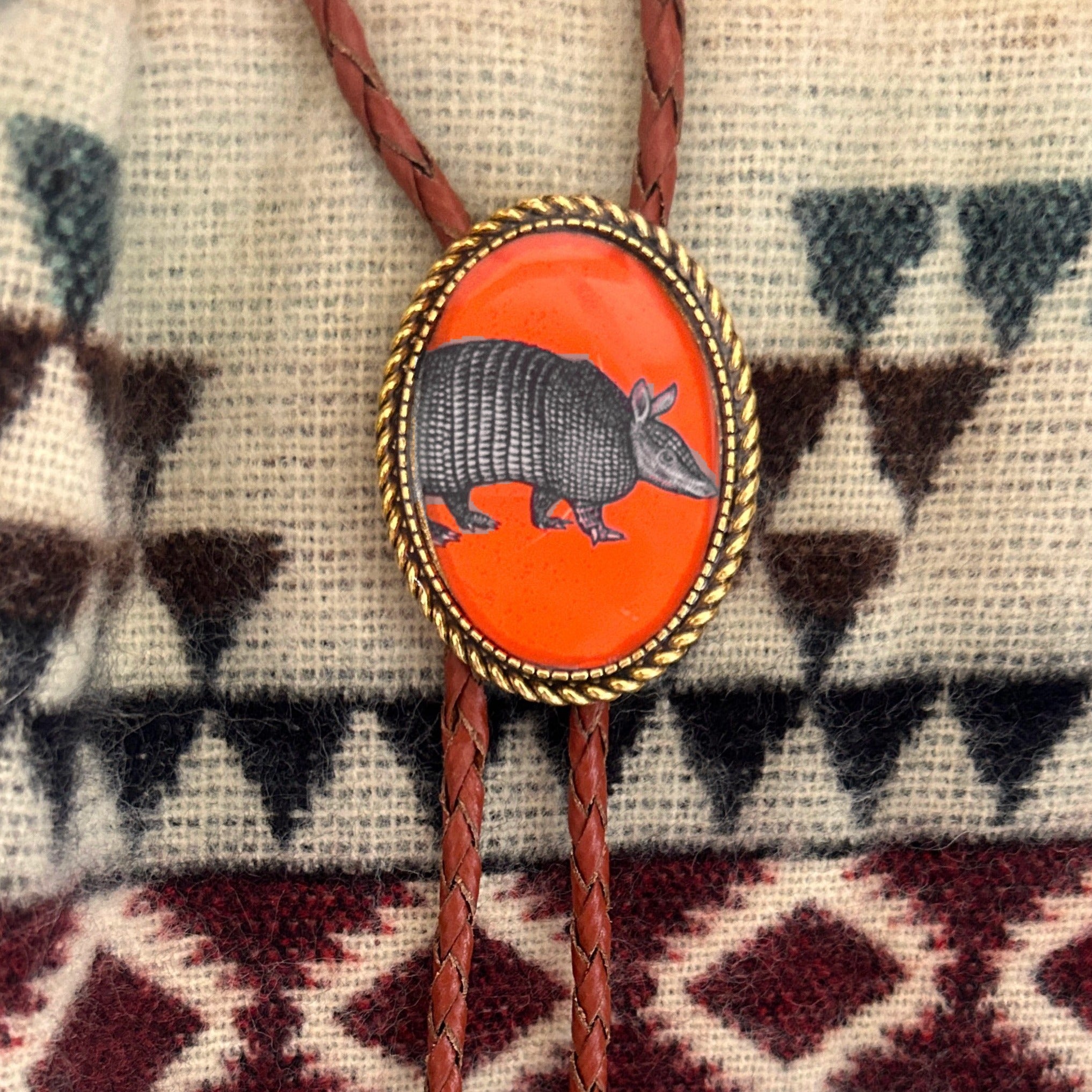 Armadillo Bolo Tie