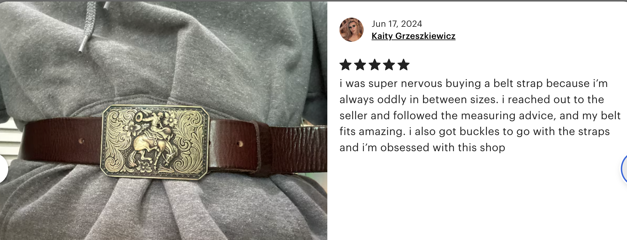 Brass Bronco Belt Buckle