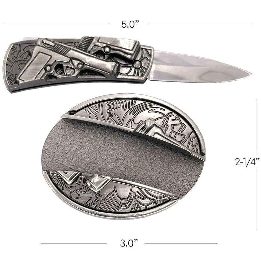 Hidden Tool Utility Belt Buckle - Guns