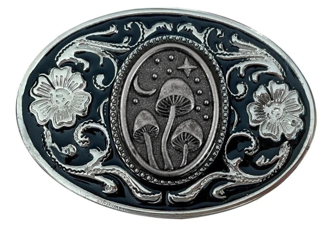 Celestial Mushroom Belt Buckle