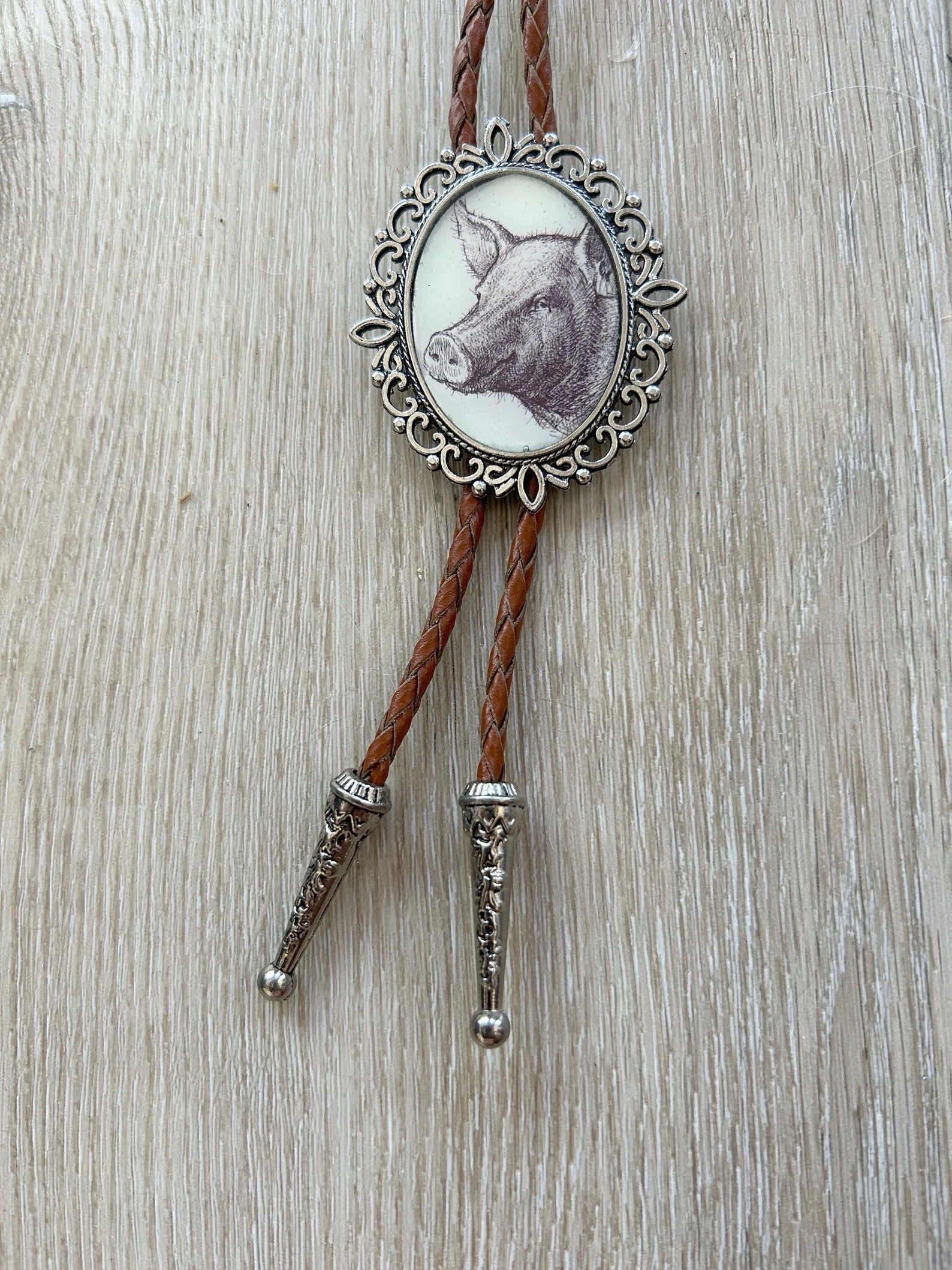 Pig Bolo Tie