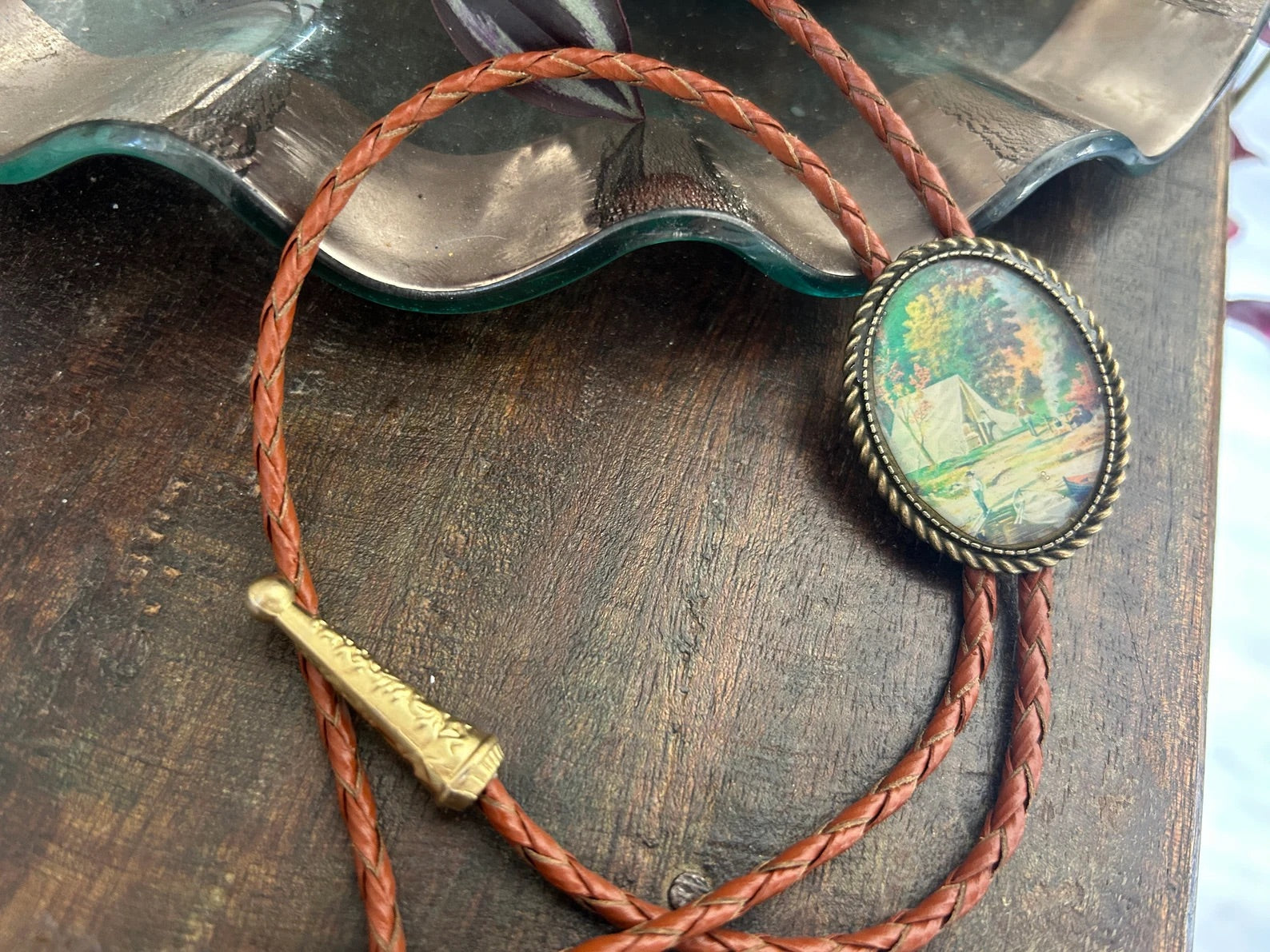 Camping Tent Bolo Tie