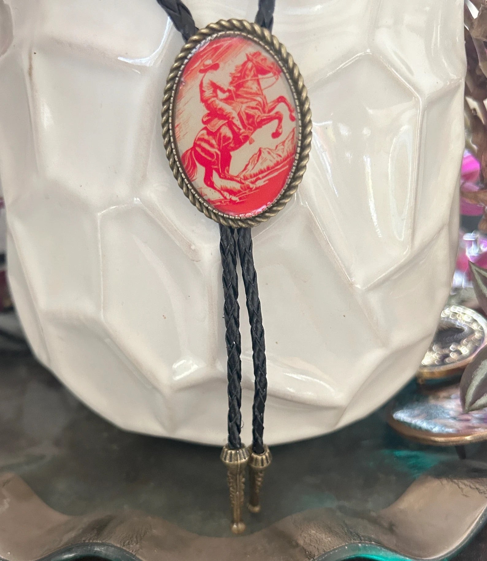 Vintage Cowboy Bolo Tie