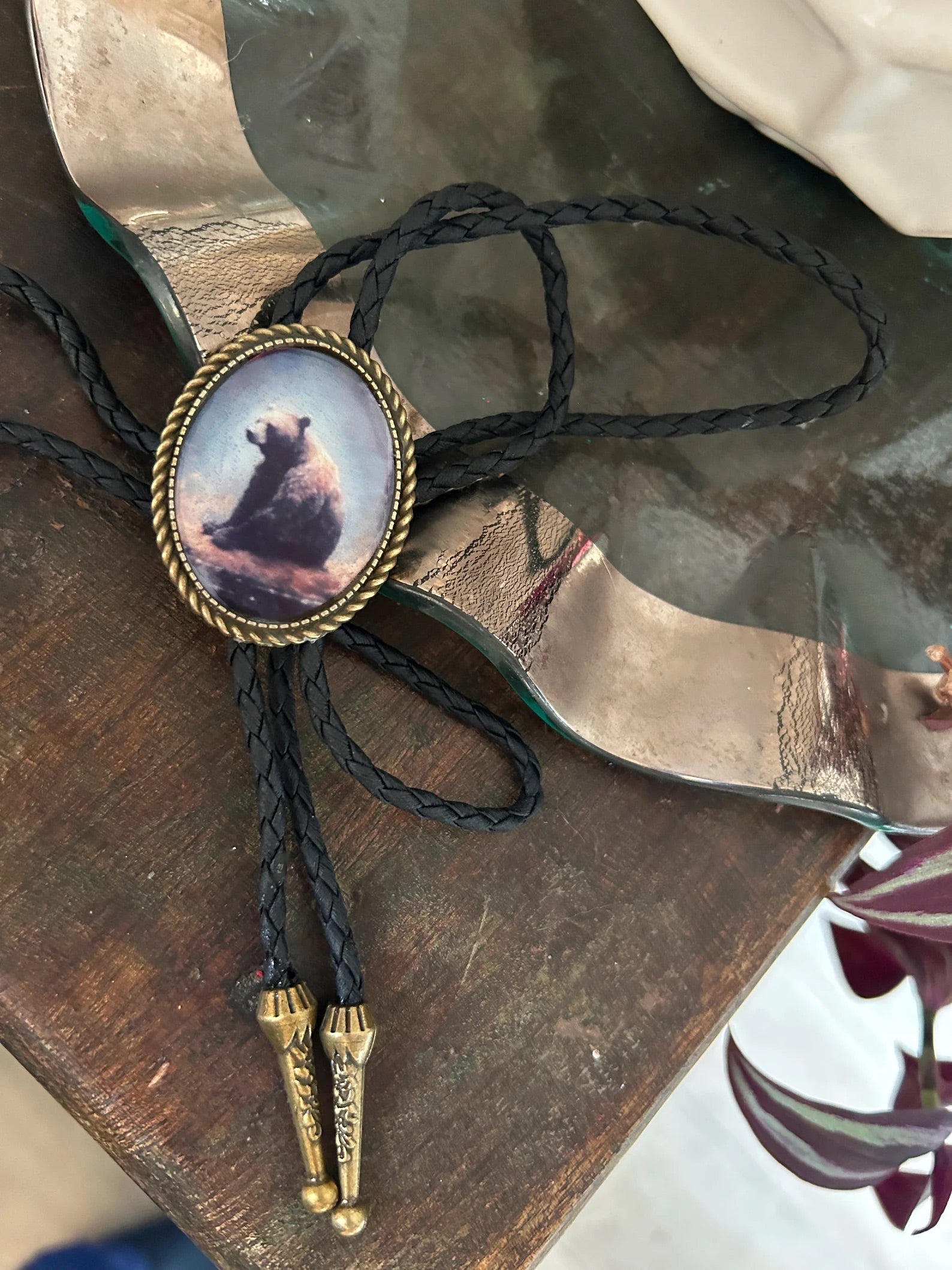 Vintage Bear Bolo Tie