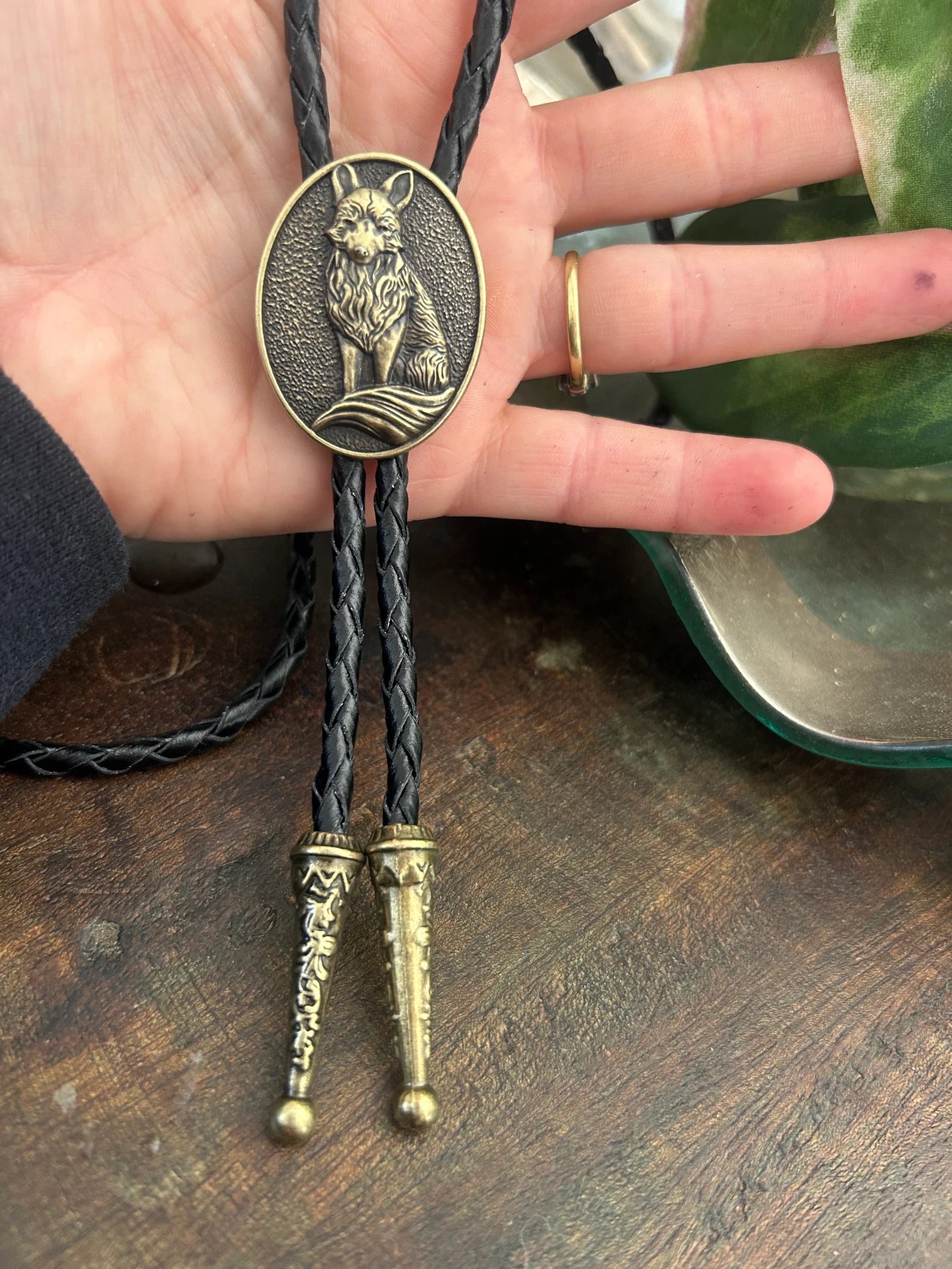 Golden Fox Bolo Tie