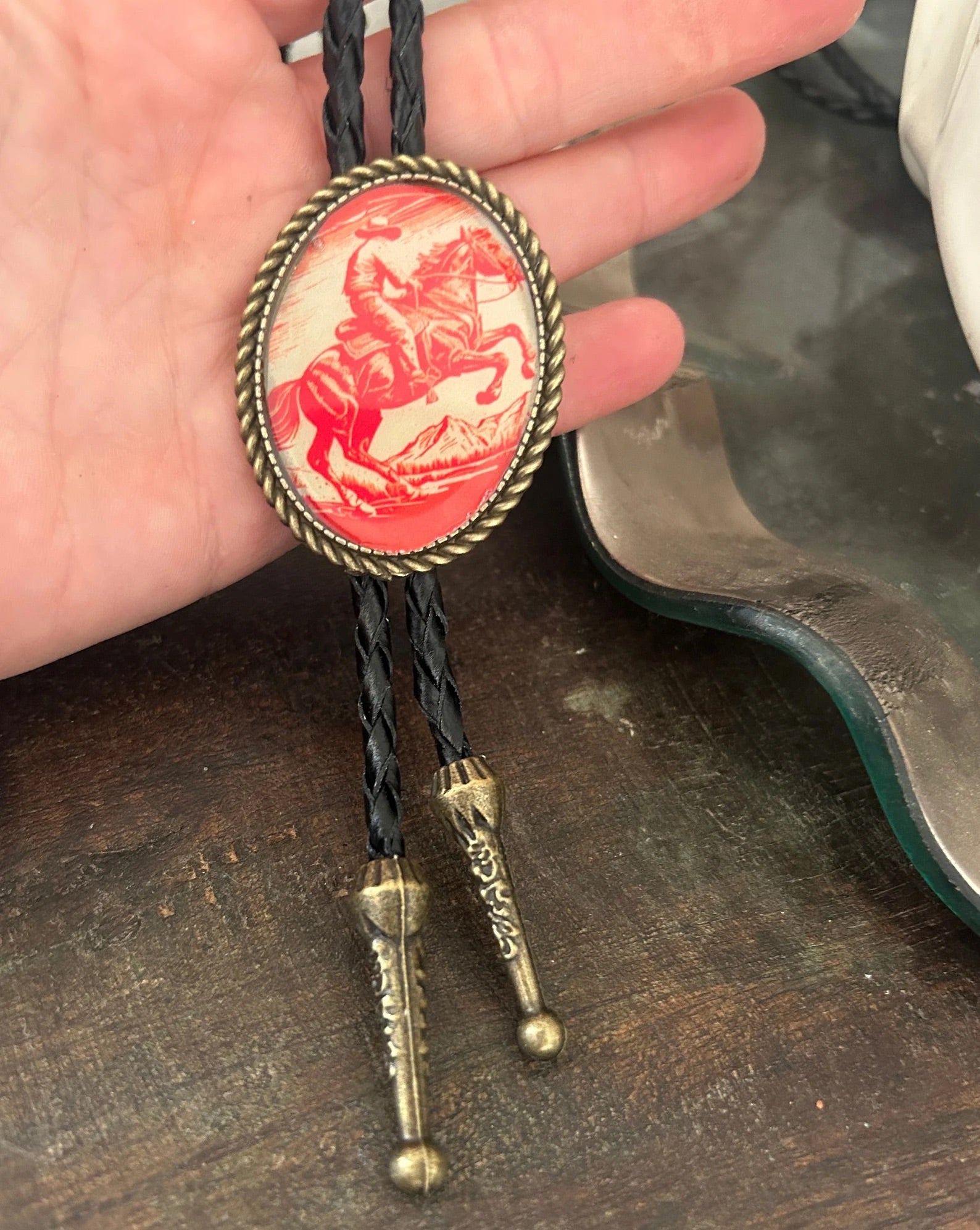 Vintage Cowboy Bolo Tie