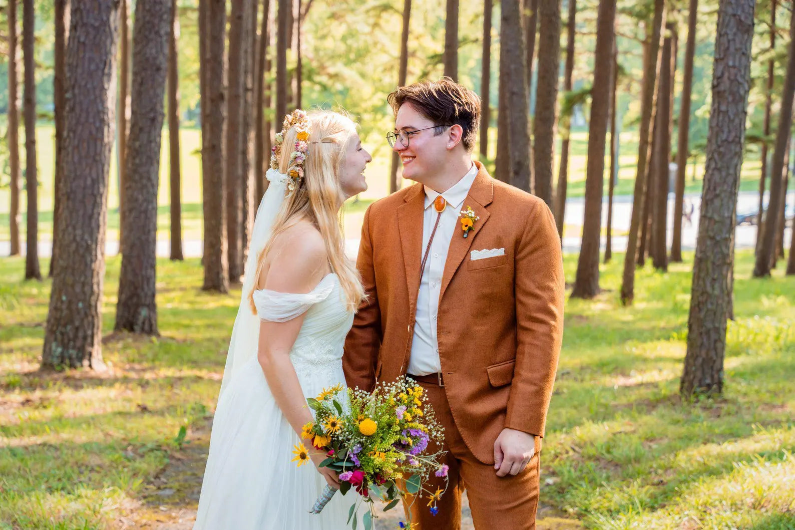 Orange Bolo Tie