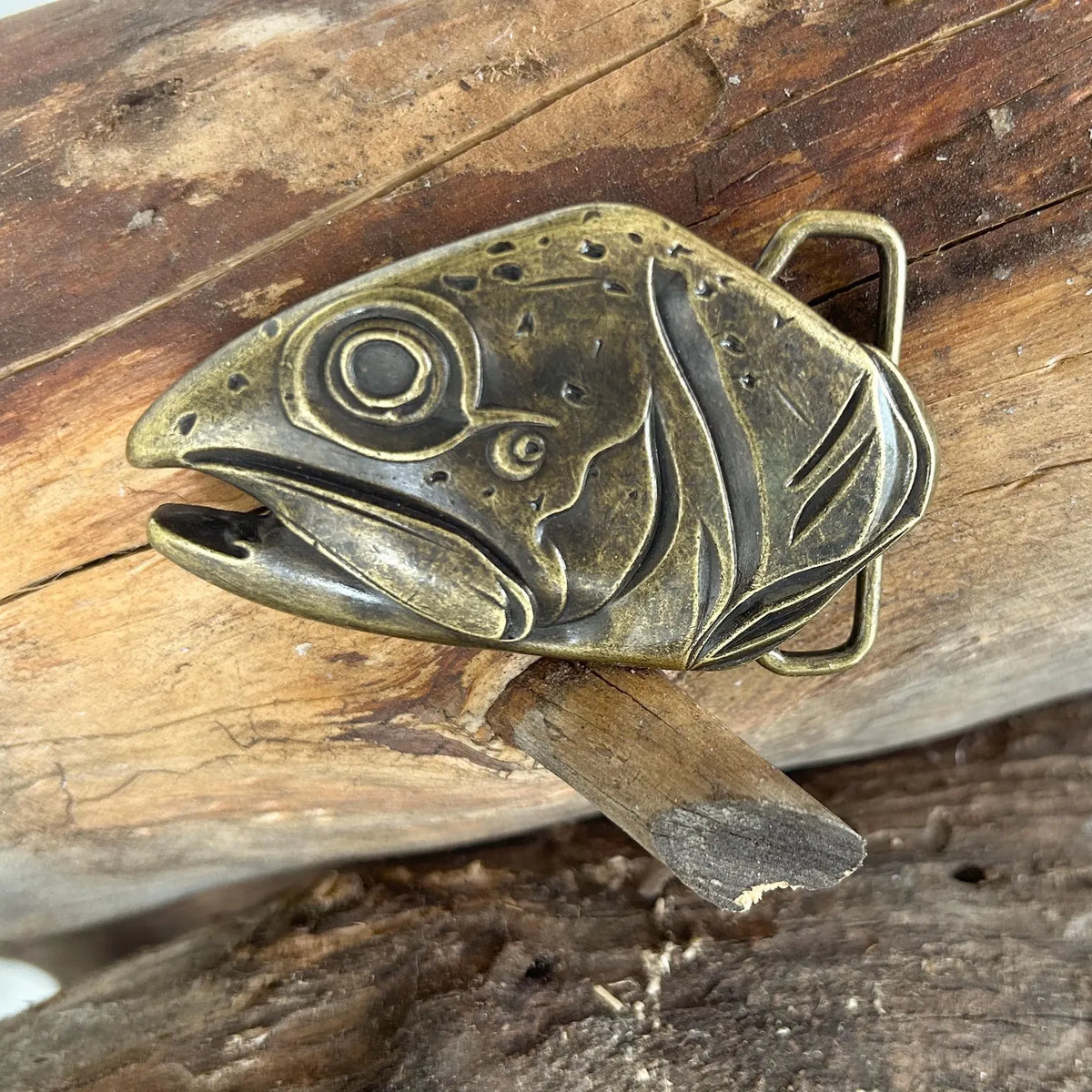 Salmon Head Belt Buckle