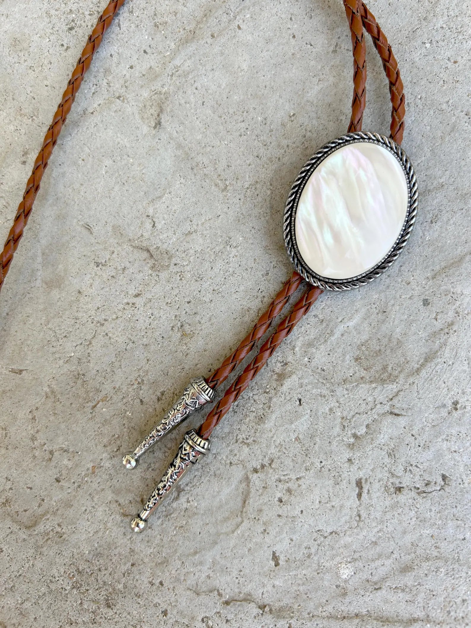 Mother of Pearl Bolo tie