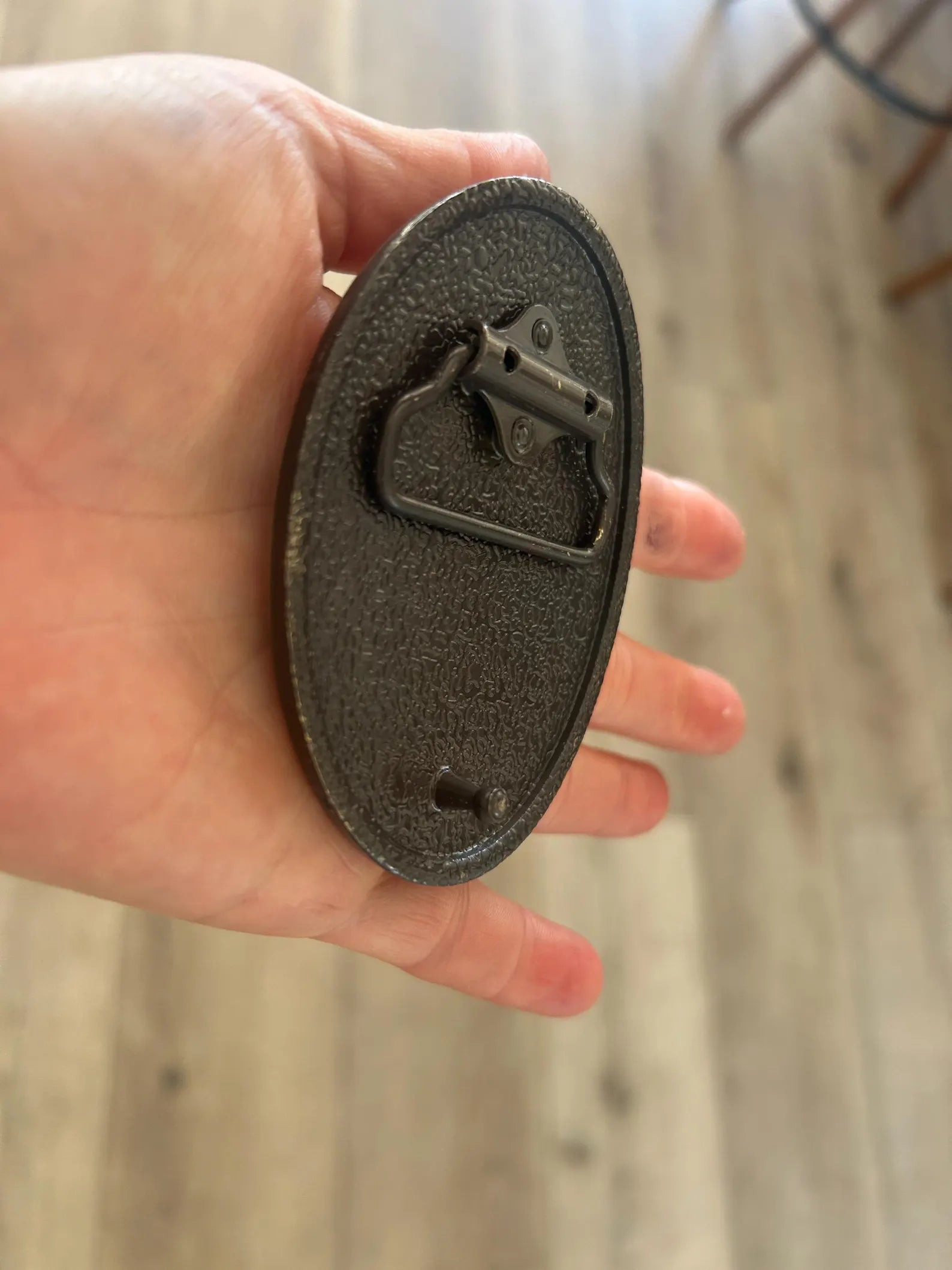 Harmonica Raccoon Belt Buckle