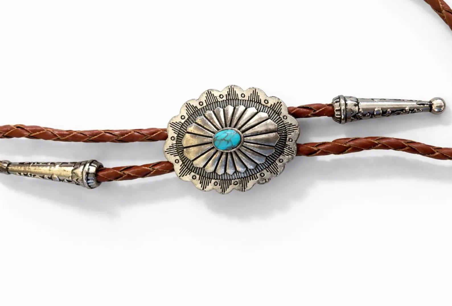 Silver Turquoise Hat Band