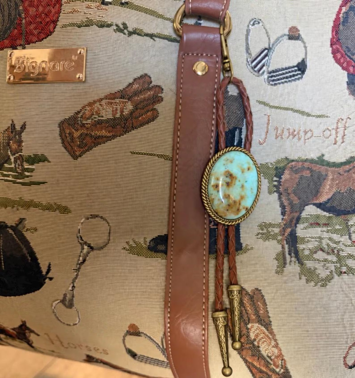 Turquoise Bag Bolo