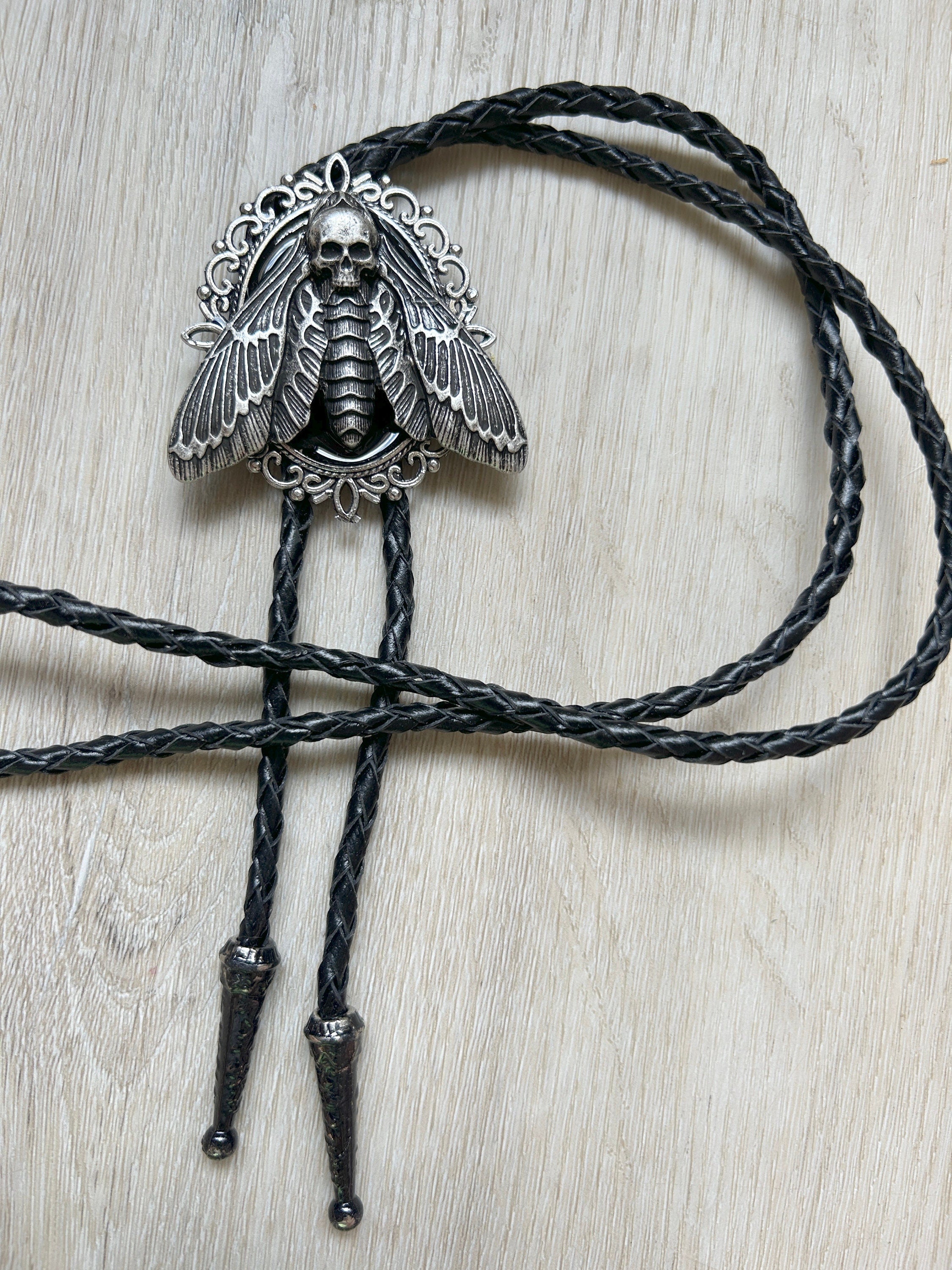 Death Head Moth Bolo Tie