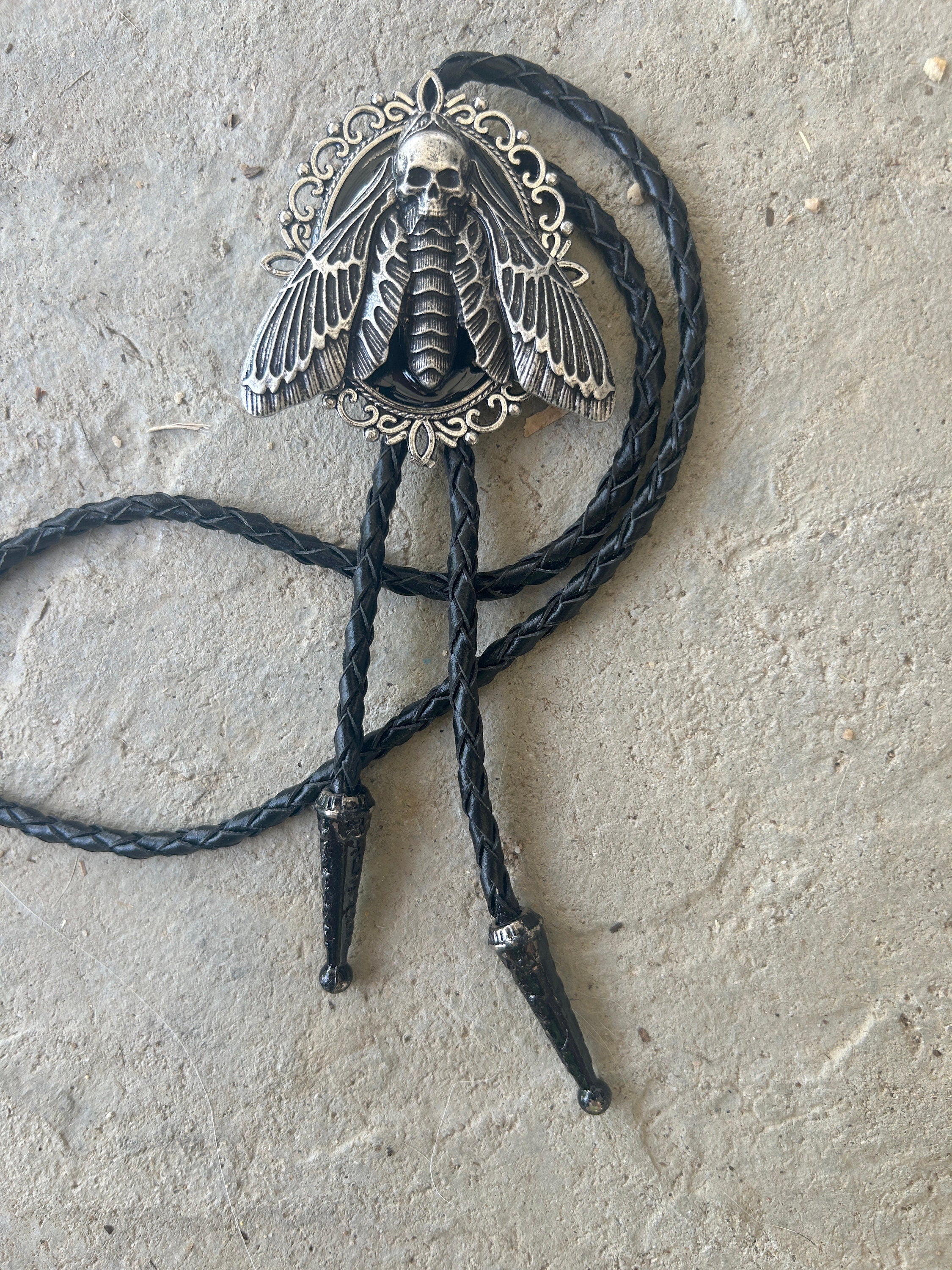 Death Head Moth Bolo Tie
