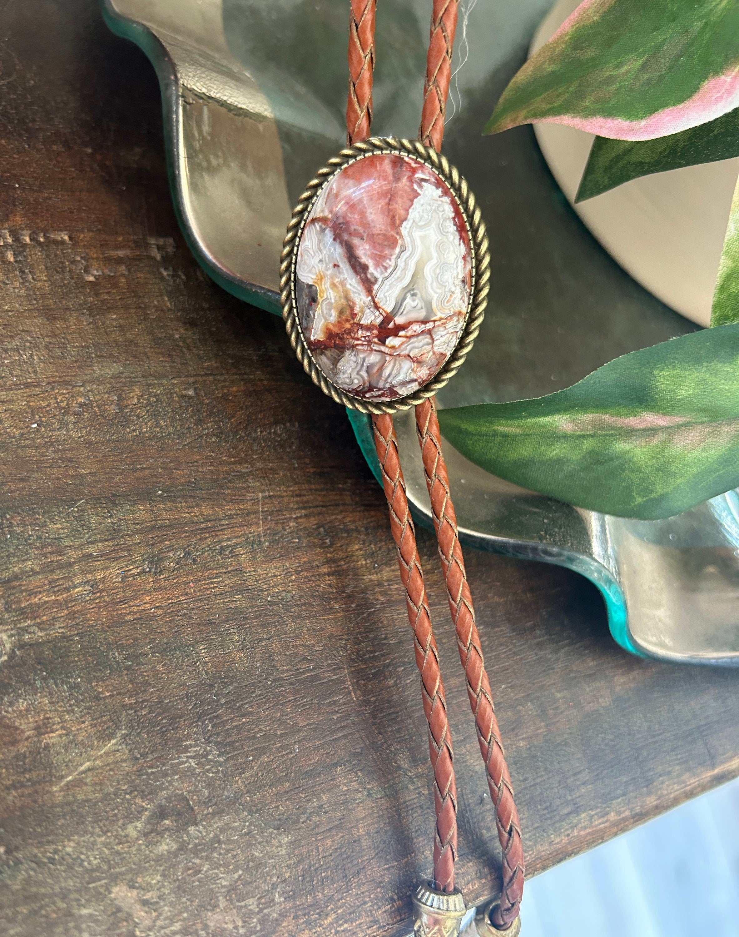 Crazy Lace Jasper Bolo Tie