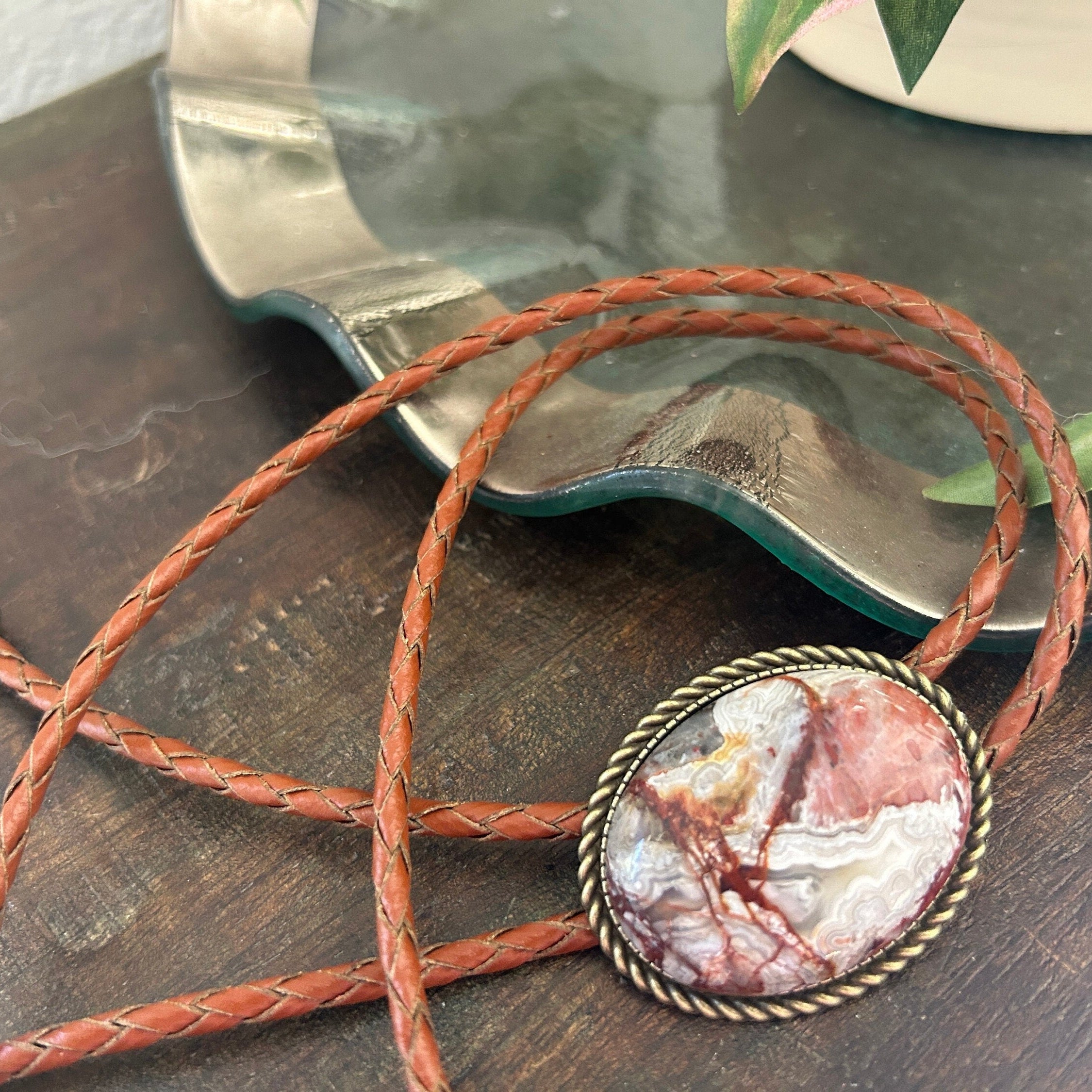 Crazy Lace Jasper Bolo Tie
