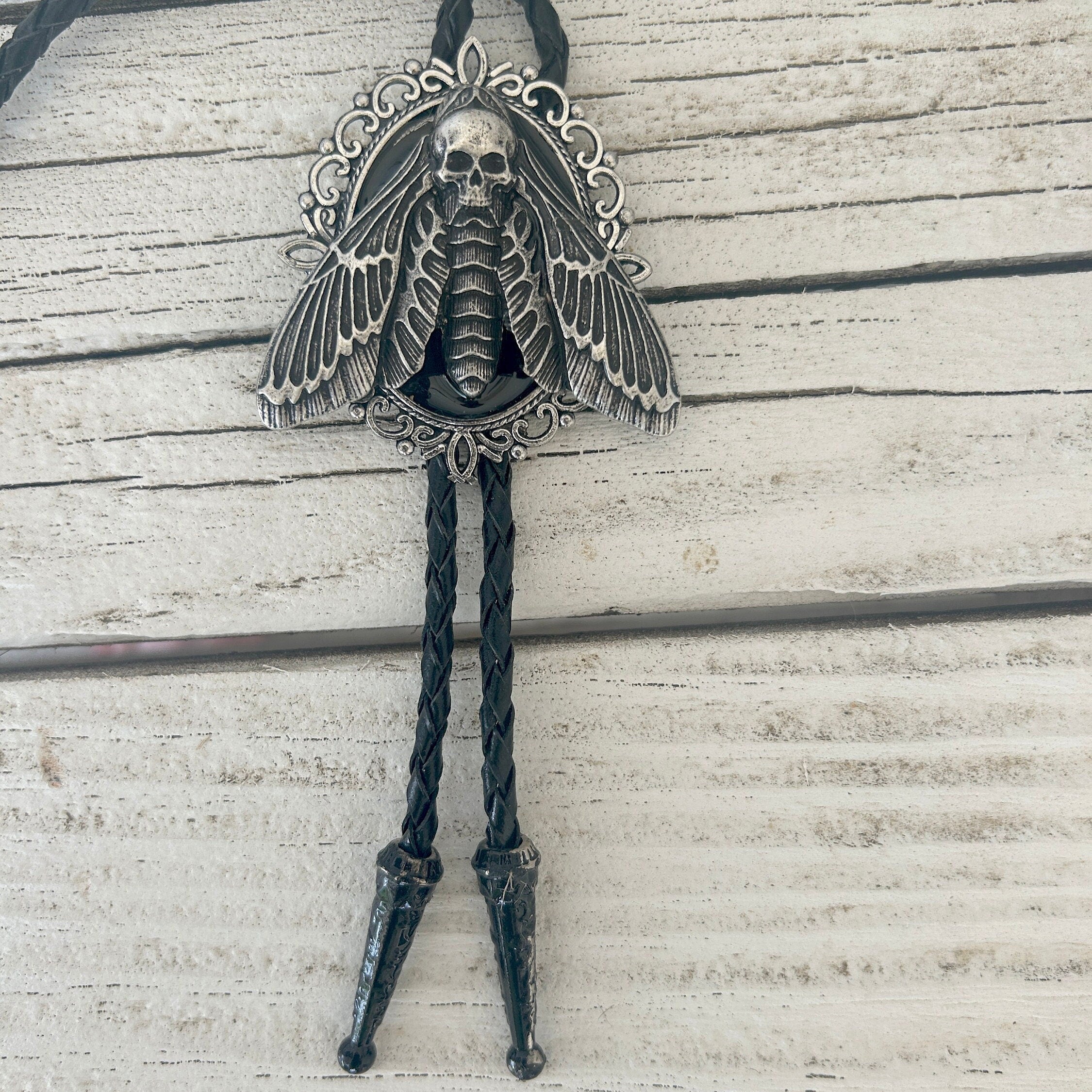 Death Head Moth Bolo Tie
