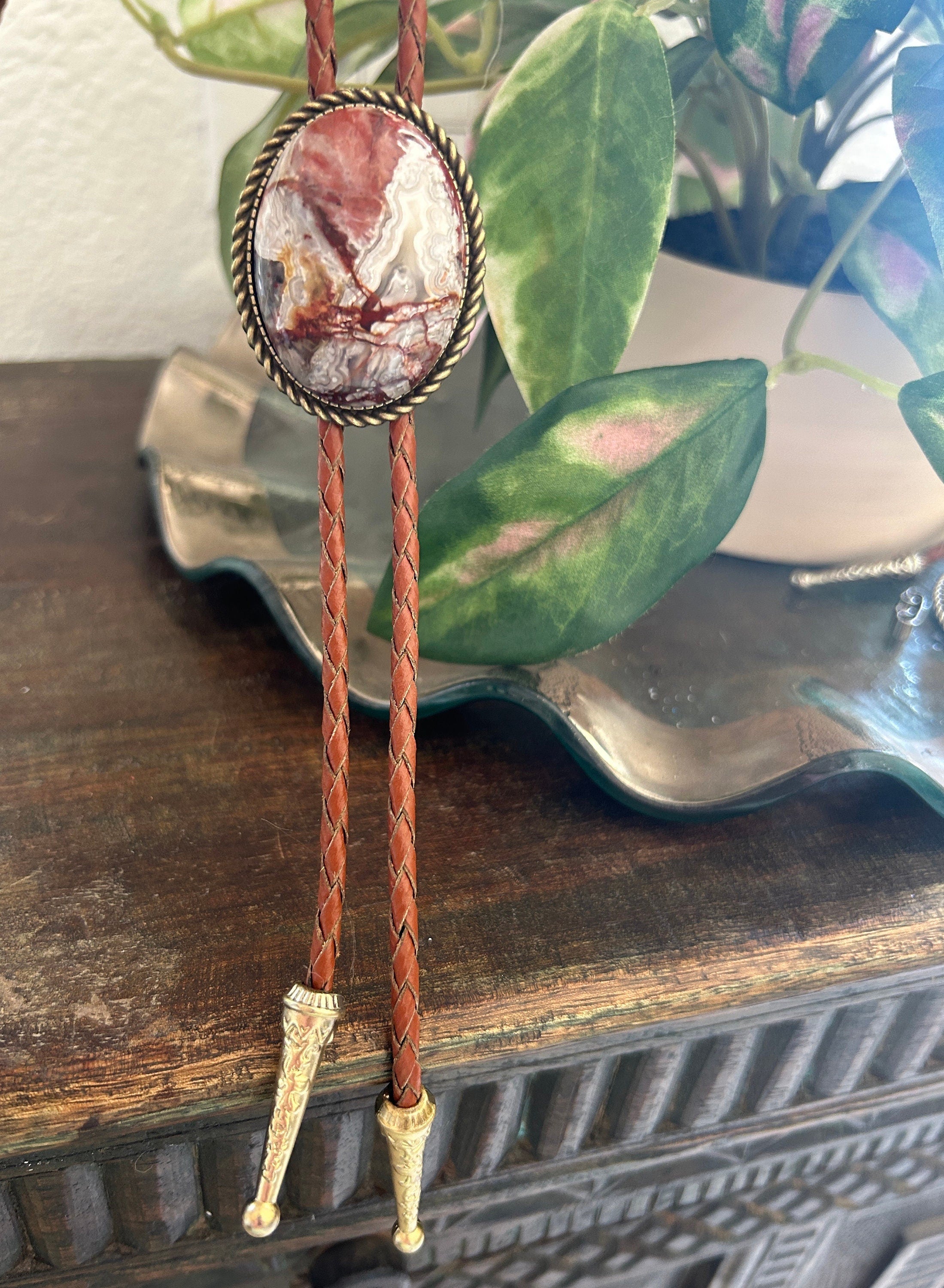 Crazy Lace Jasper Bolo Tie