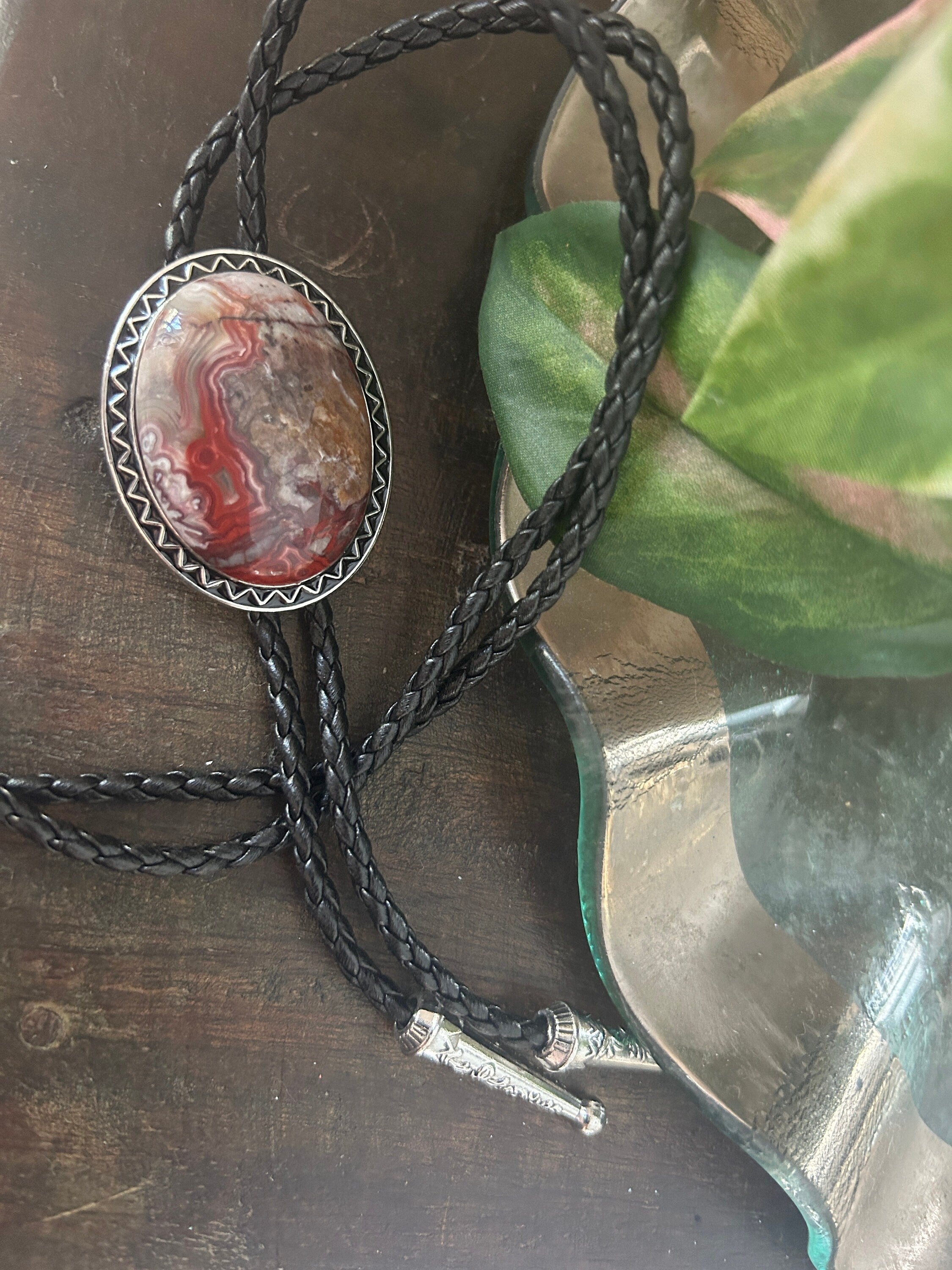 Crazy Lace Jasper Bolo Tie