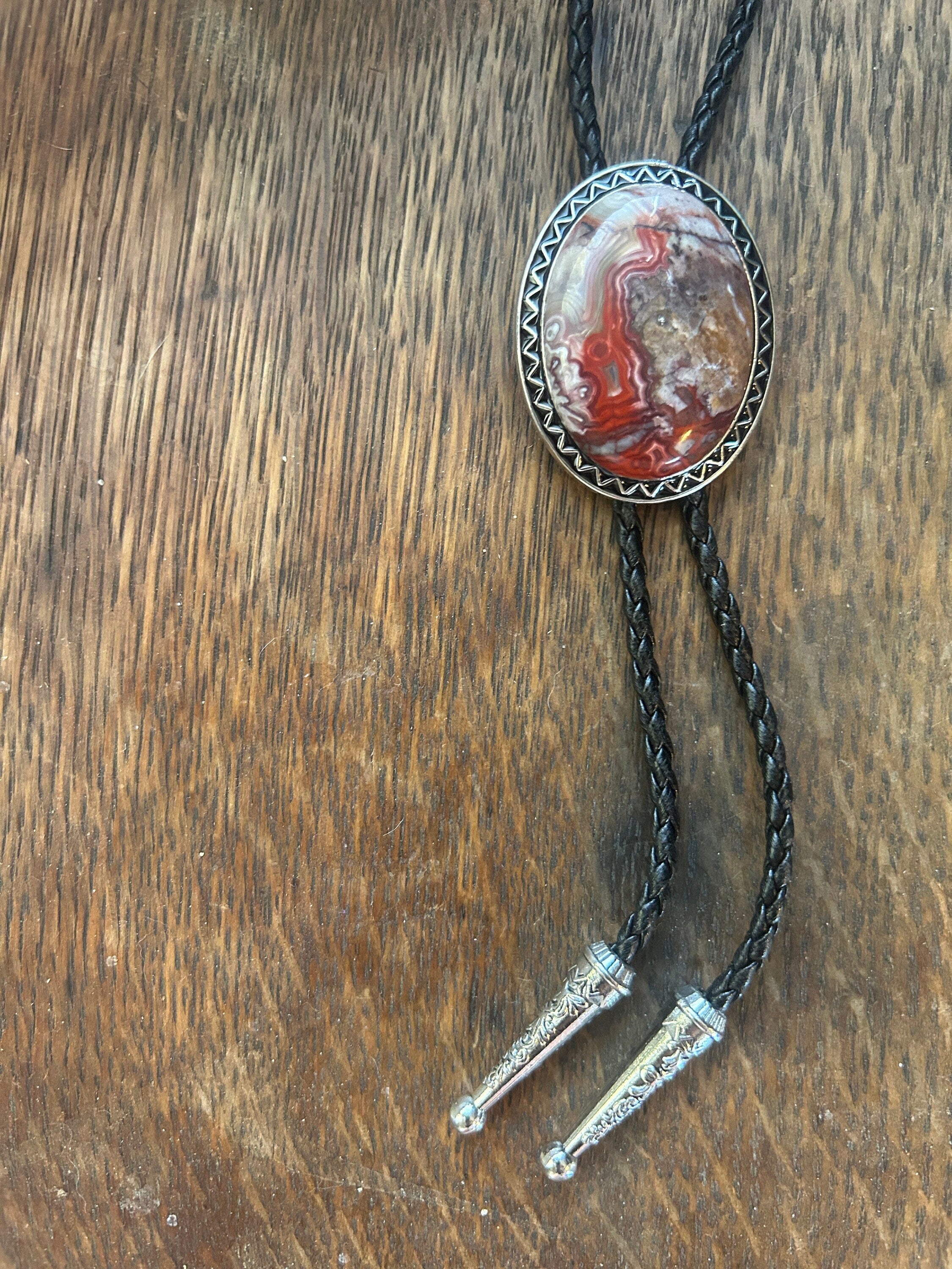 Crazy Lace Jasper Bolo Tie