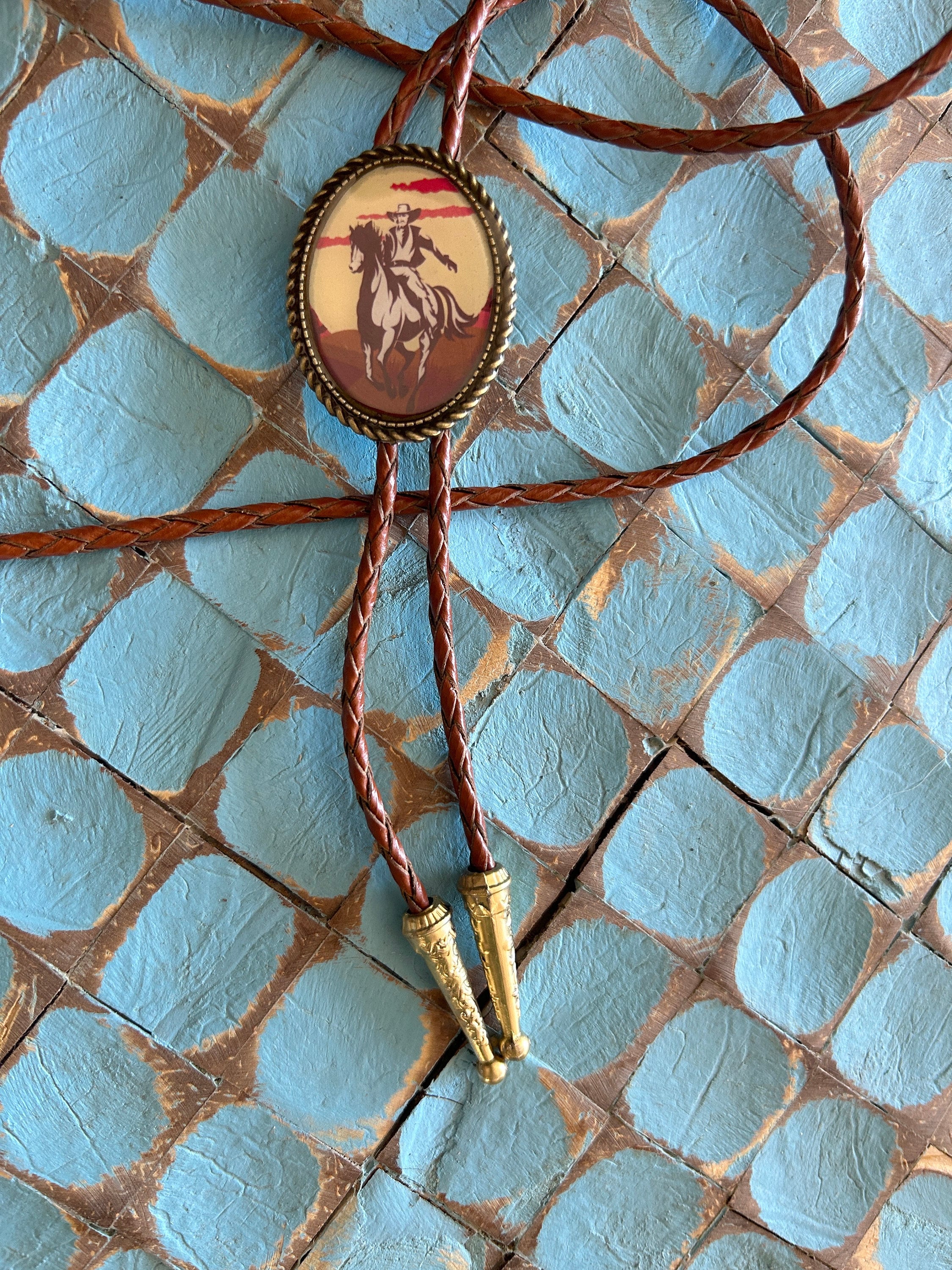 Vintage Cowboy Bolo Tie