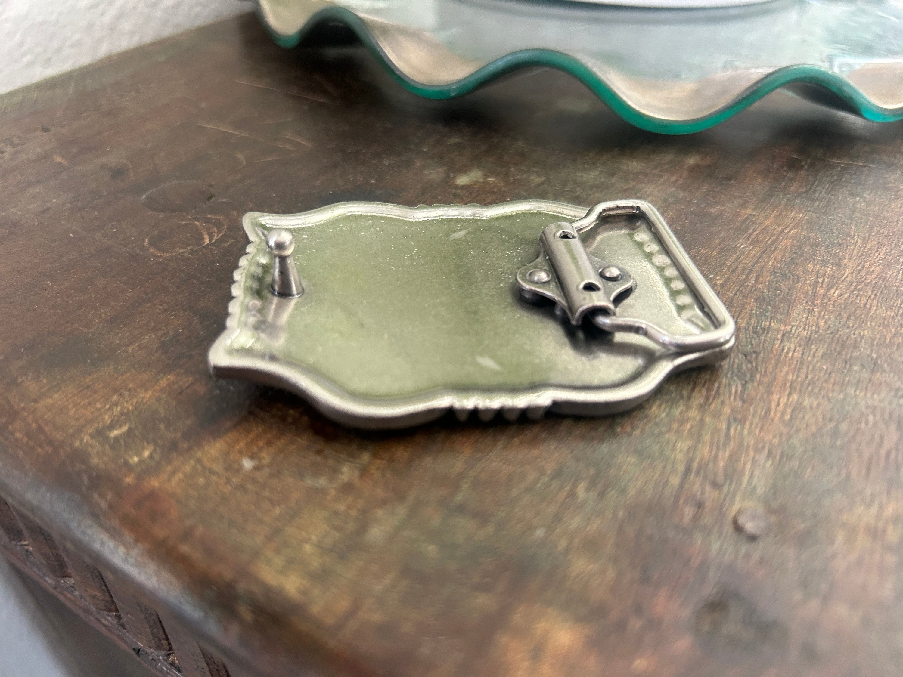 Western Silver Belt Buckle