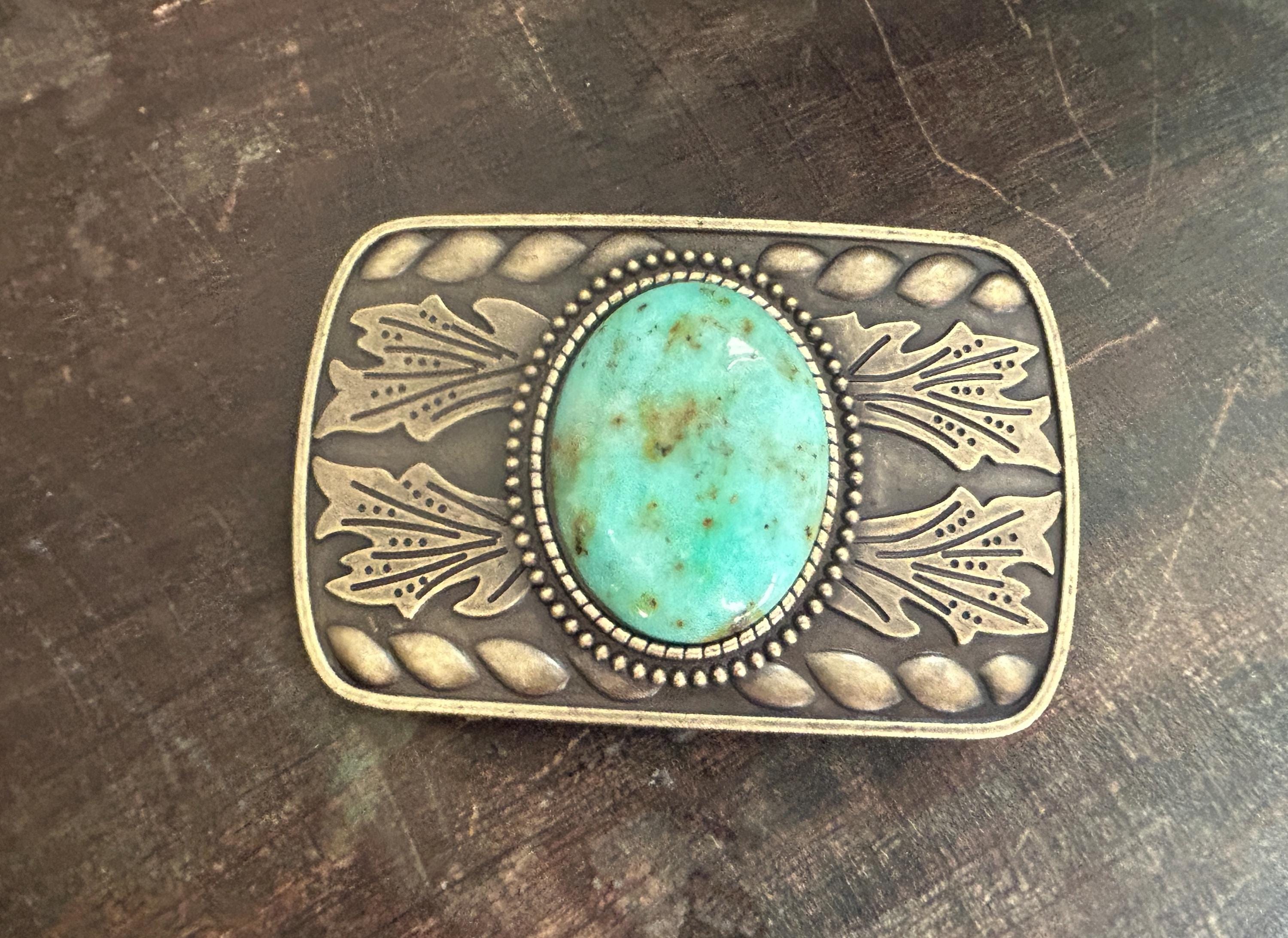 Antique Gold Western Belt Buckle