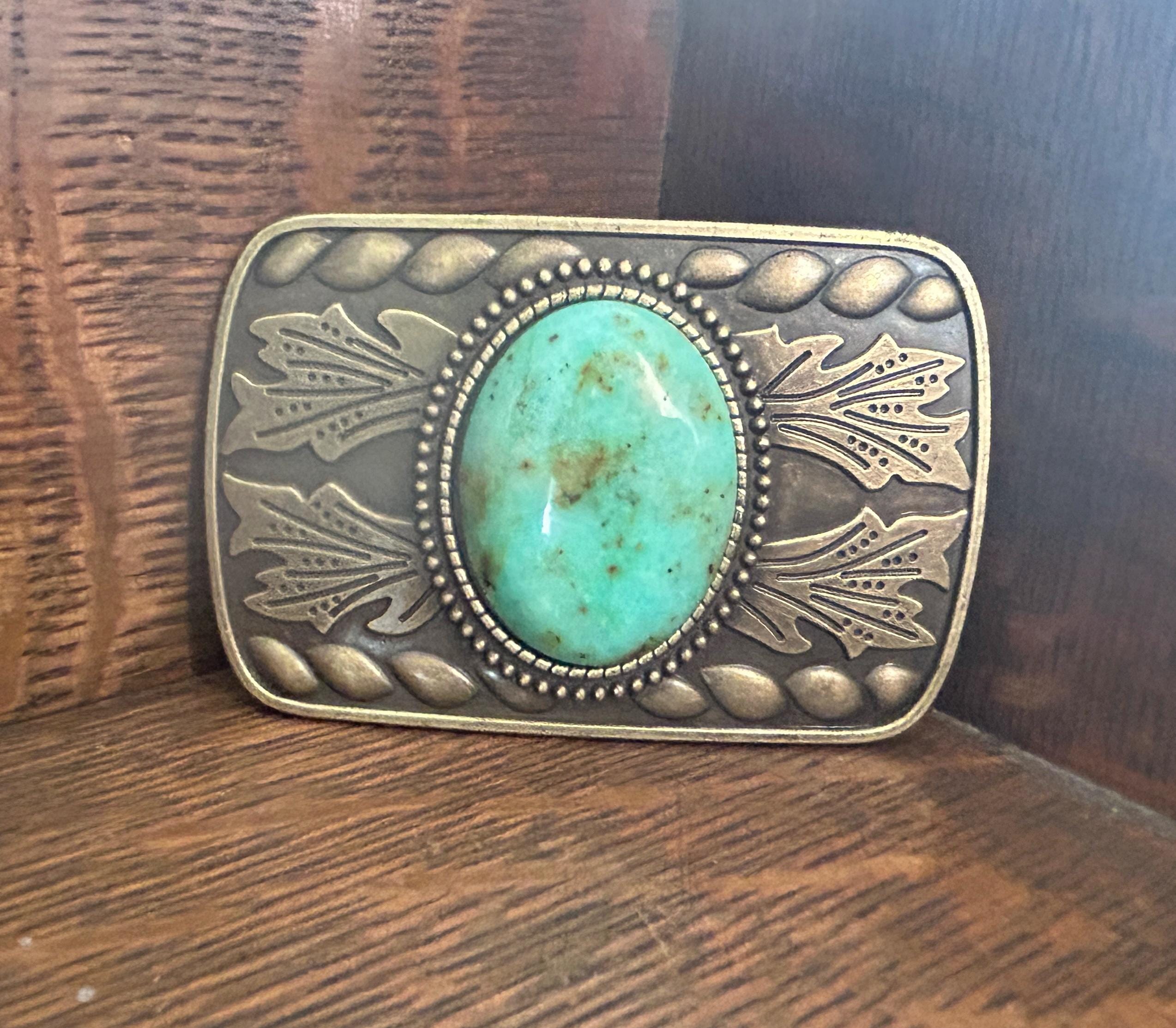 Antique Gold Western Belt Buckle