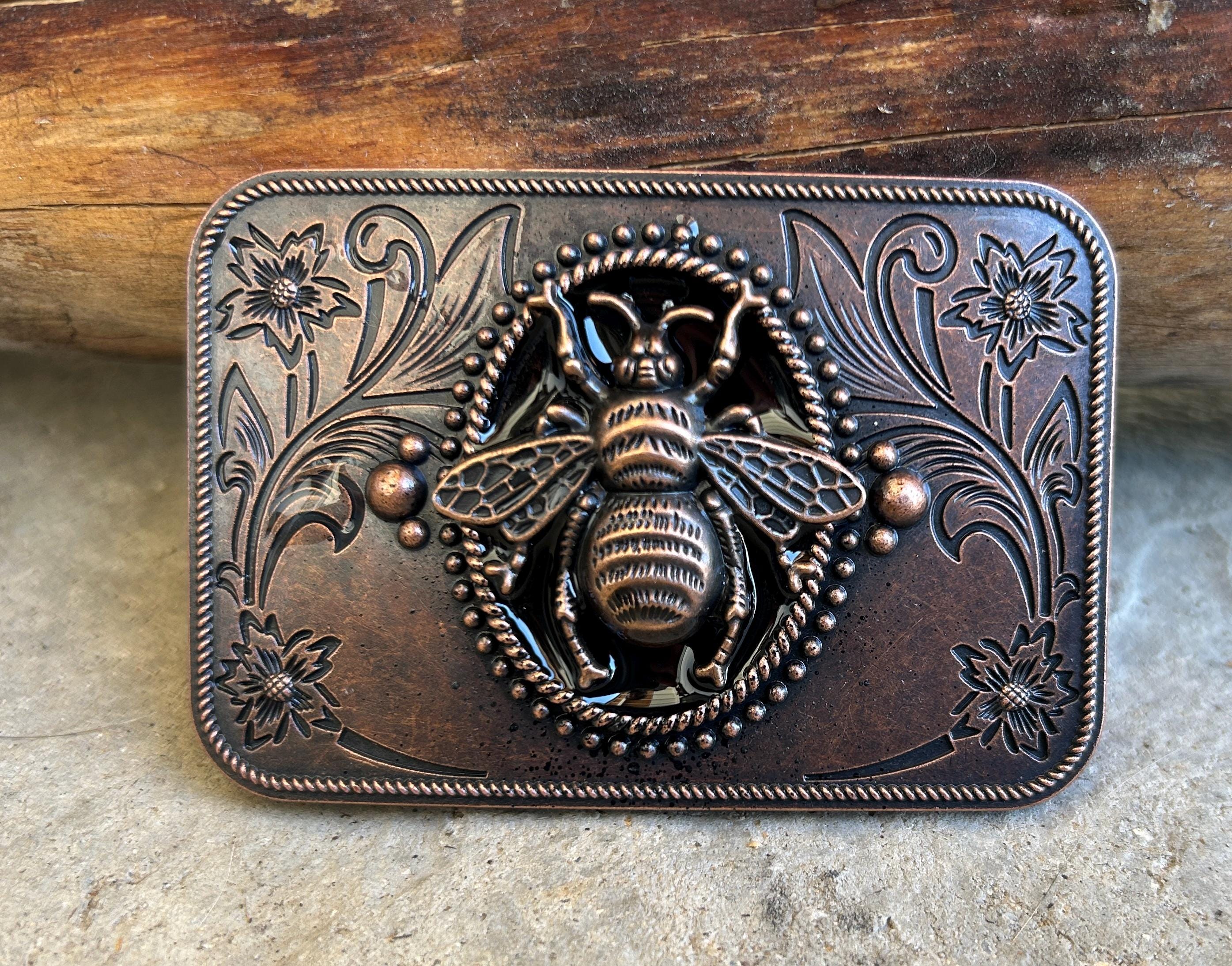 Bronze Bee Belt Buckle