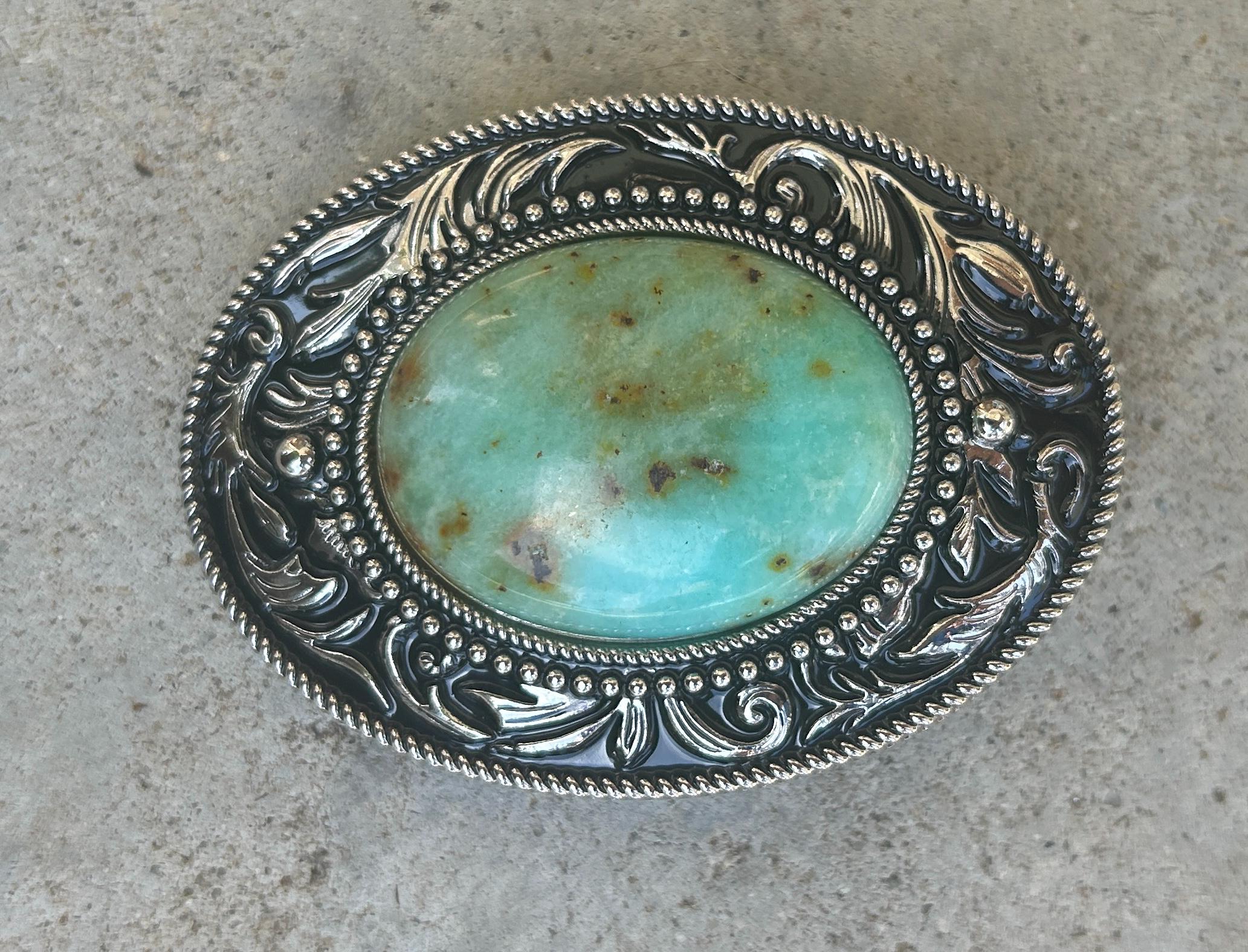 Turquoise Stone Belt Buckle