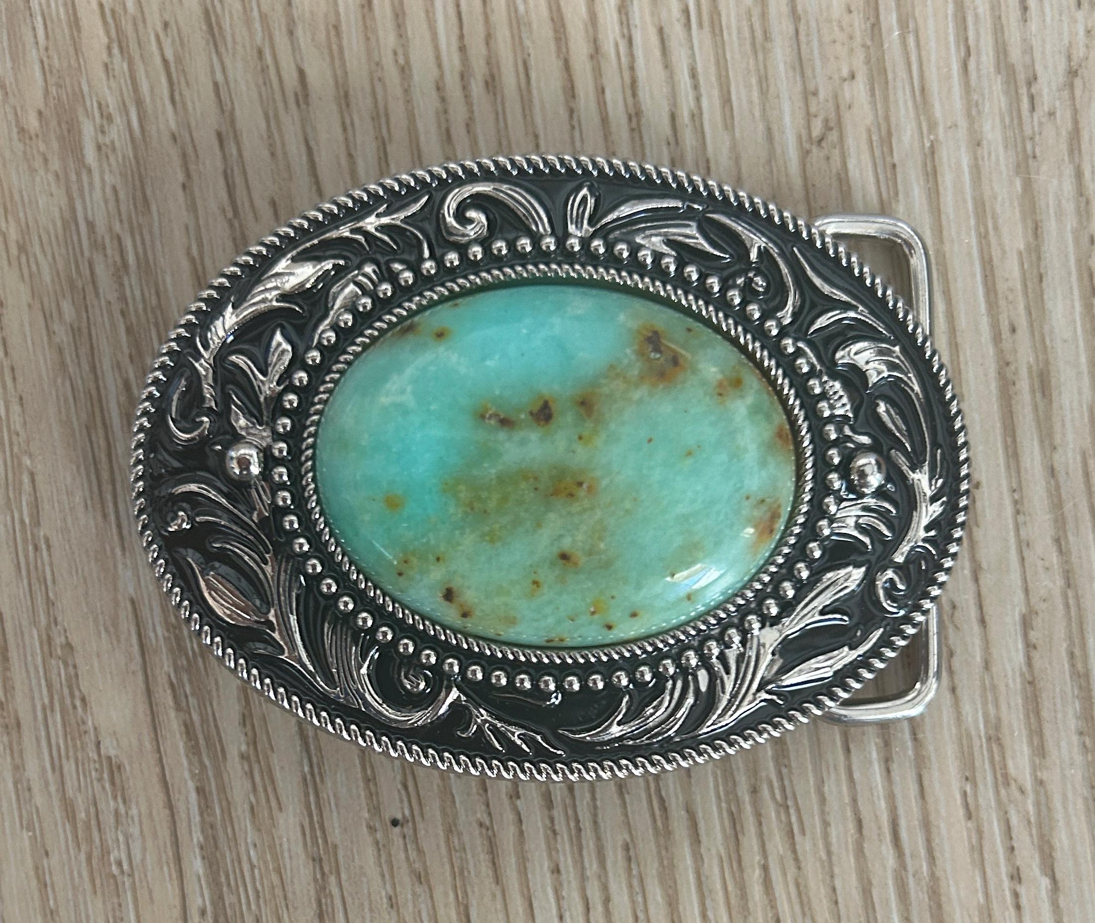 Turquoise Stone Belt Buckle