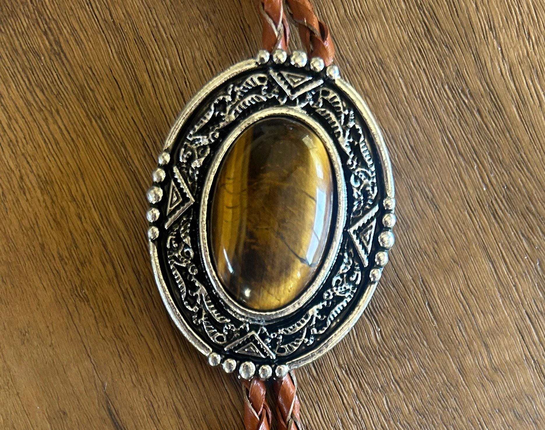 Tigers Eye Bolo Tie