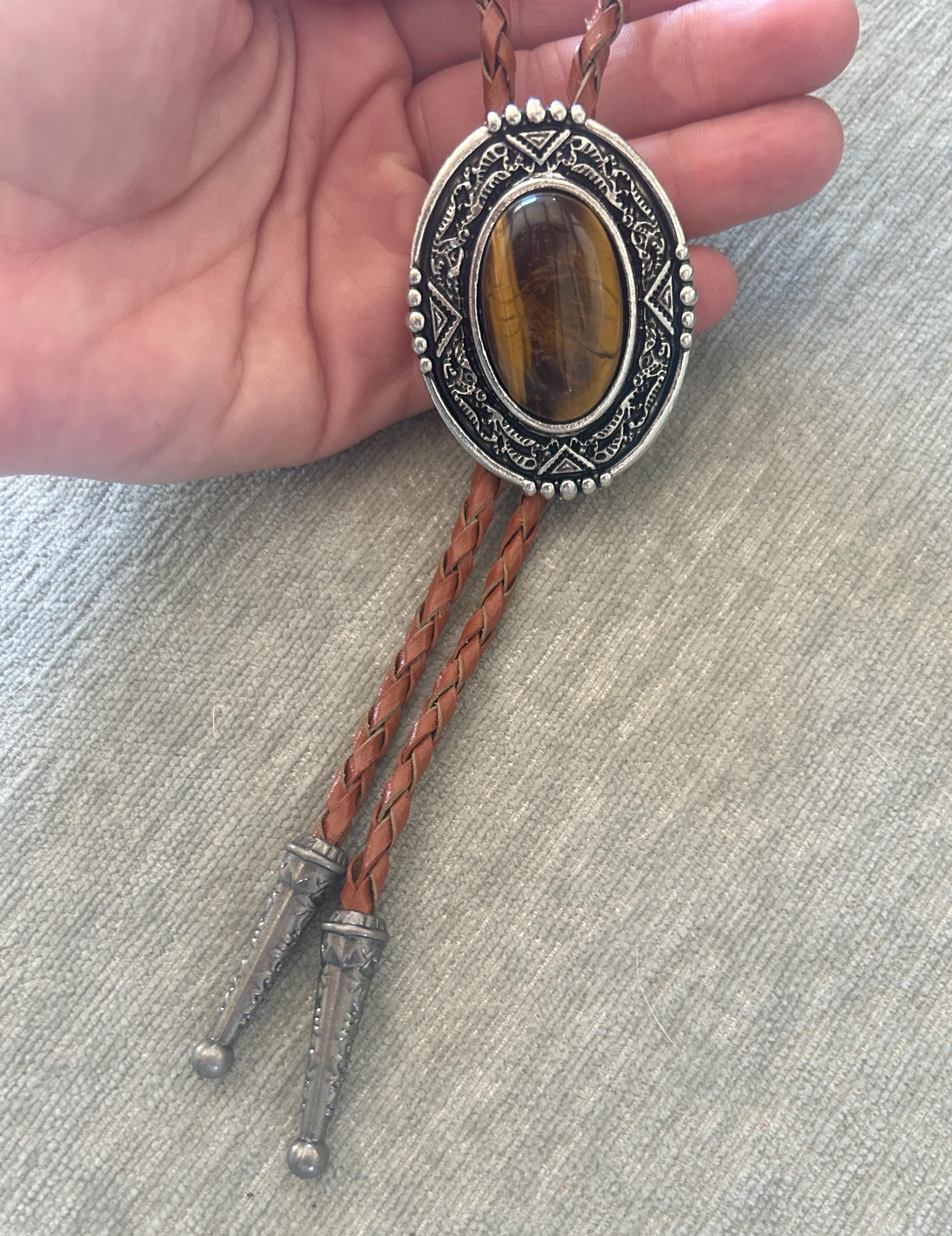 Tigers Eye Bolo Tie