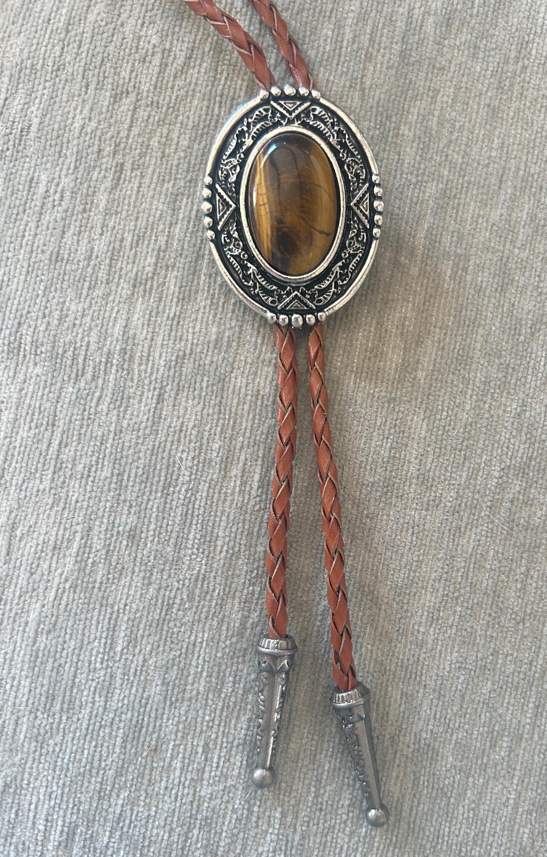 Tigers Eye Bolo Tie