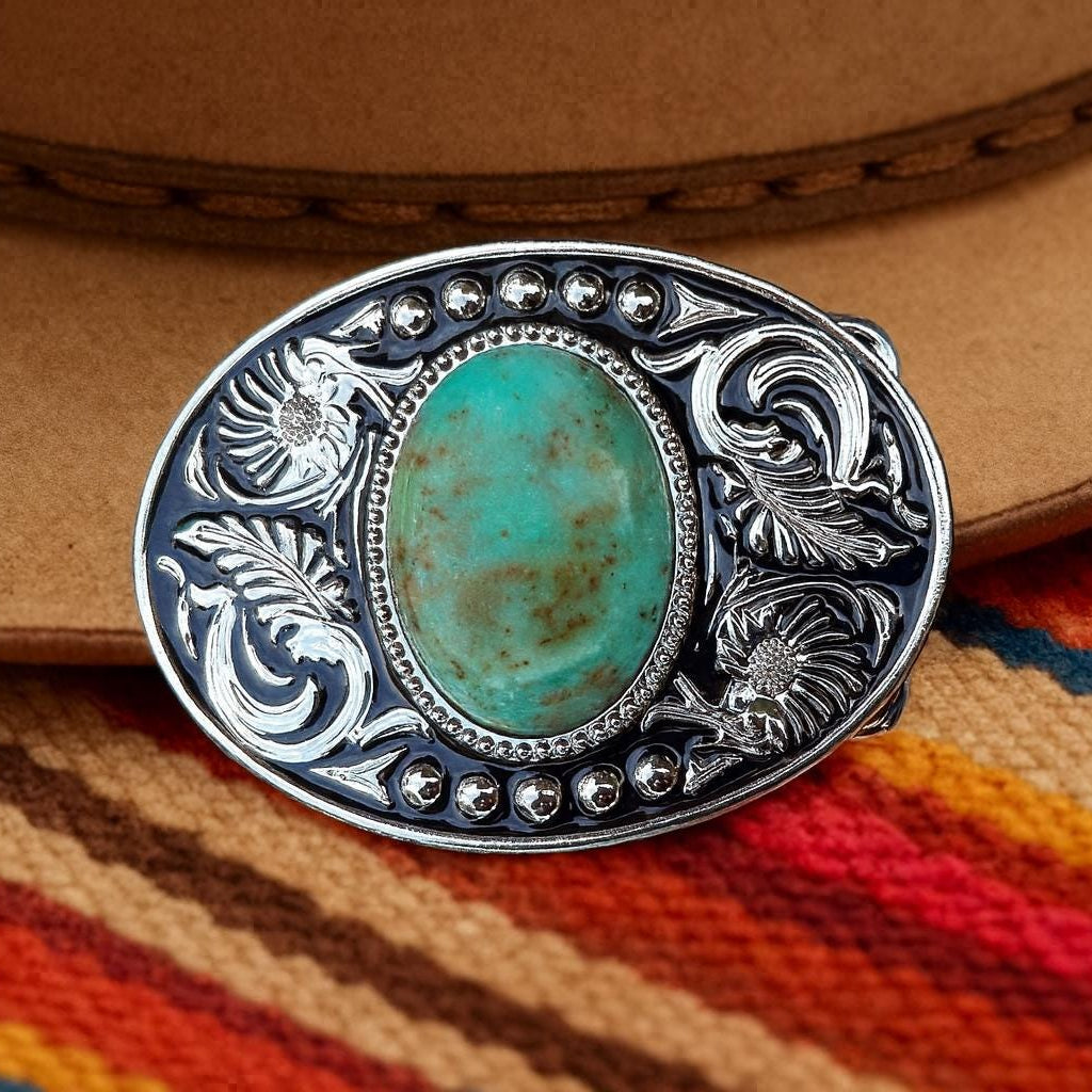 Turquoise Western Belt Buckle