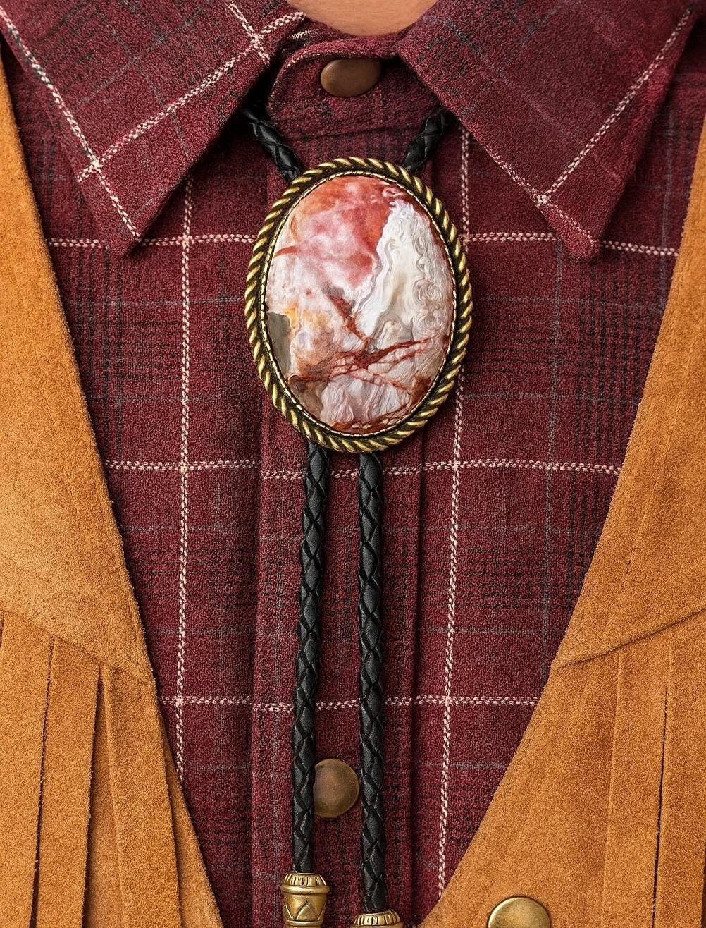Crazy Lace Jasper Bolo Tie