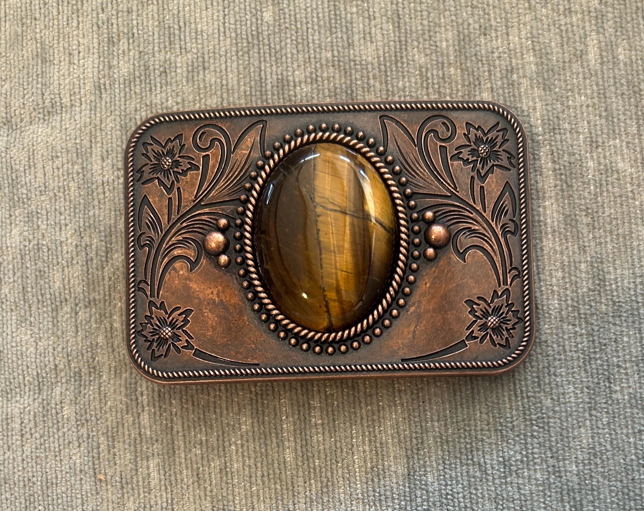 Bronze Tigers Eye Belt Buckle