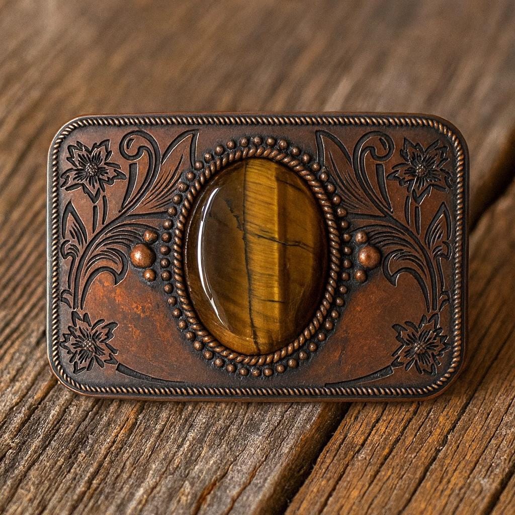 Bronze Tigers Eye Belt Buckle