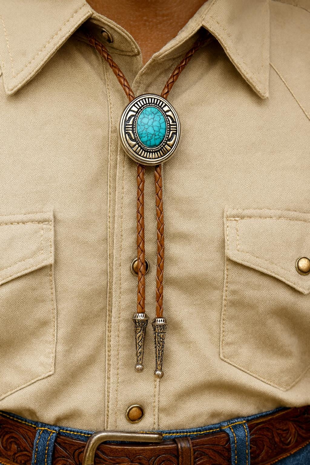 Turquoise Western Bolo Tie