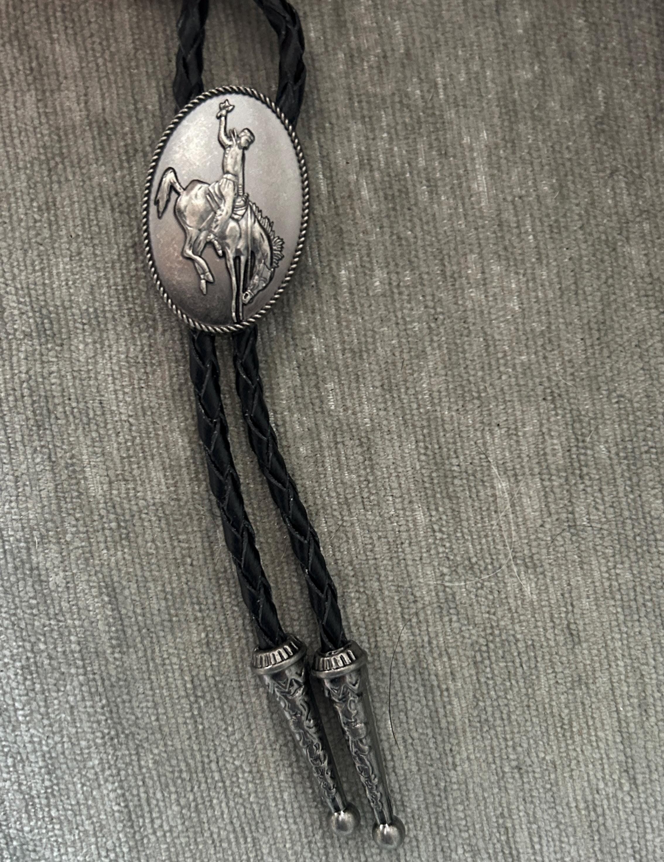 Silver Cowboy Bolo Tie