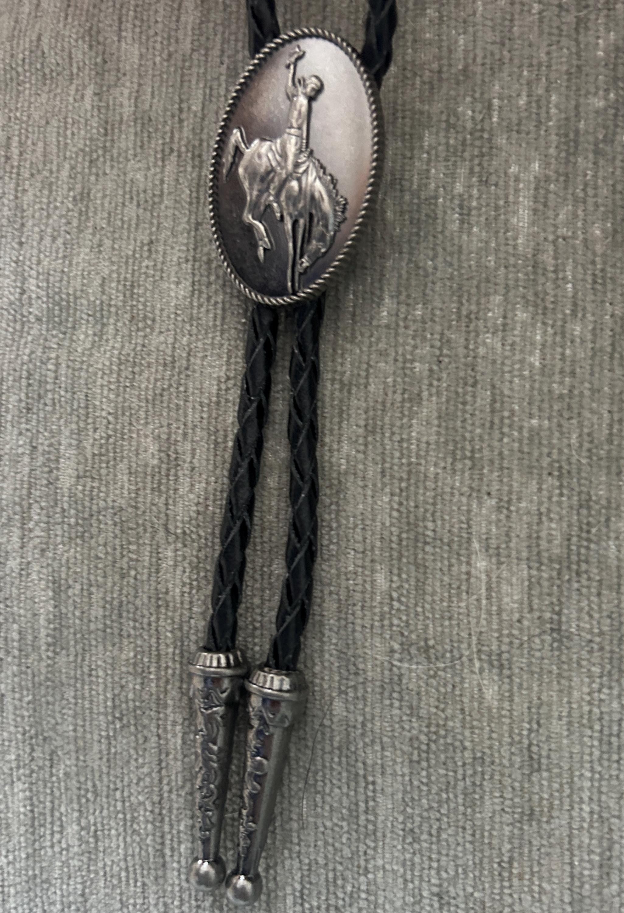 Silver Cowboy Bolo Tie