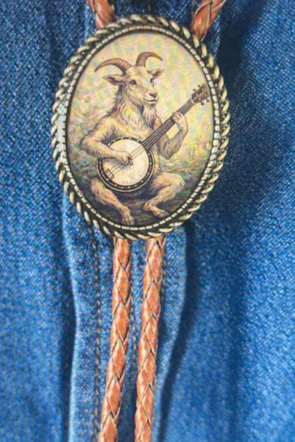 Banjo Billy Goat Bolo Tie
