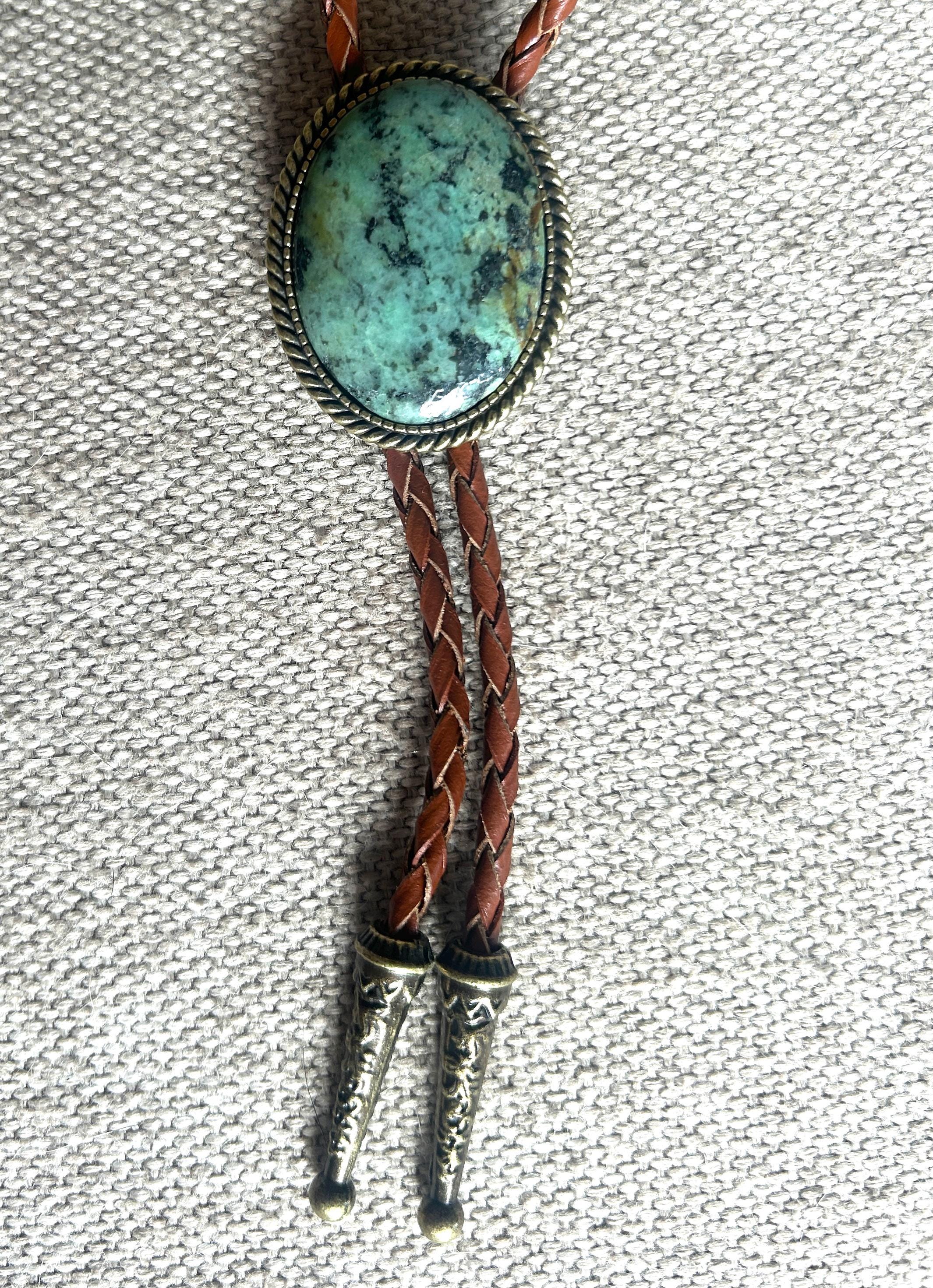 African Turquoise Bolo Tie