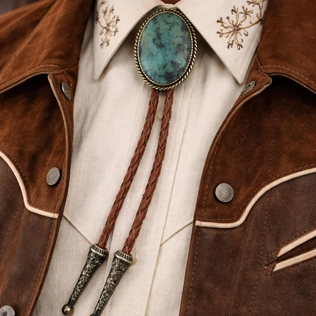 African Turquoise Bolo Tie
