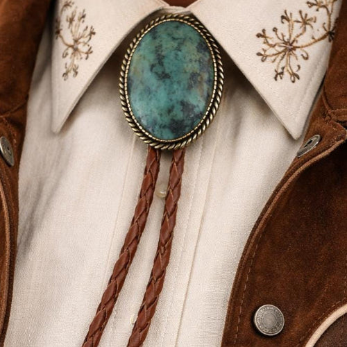 Azure Stone Bolo Tie